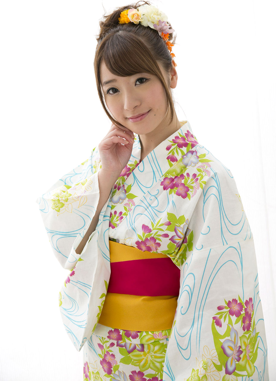 Japanese Kimono Japanese Women Model Asian Women Brunette Flower In Hair Studio 928x1280