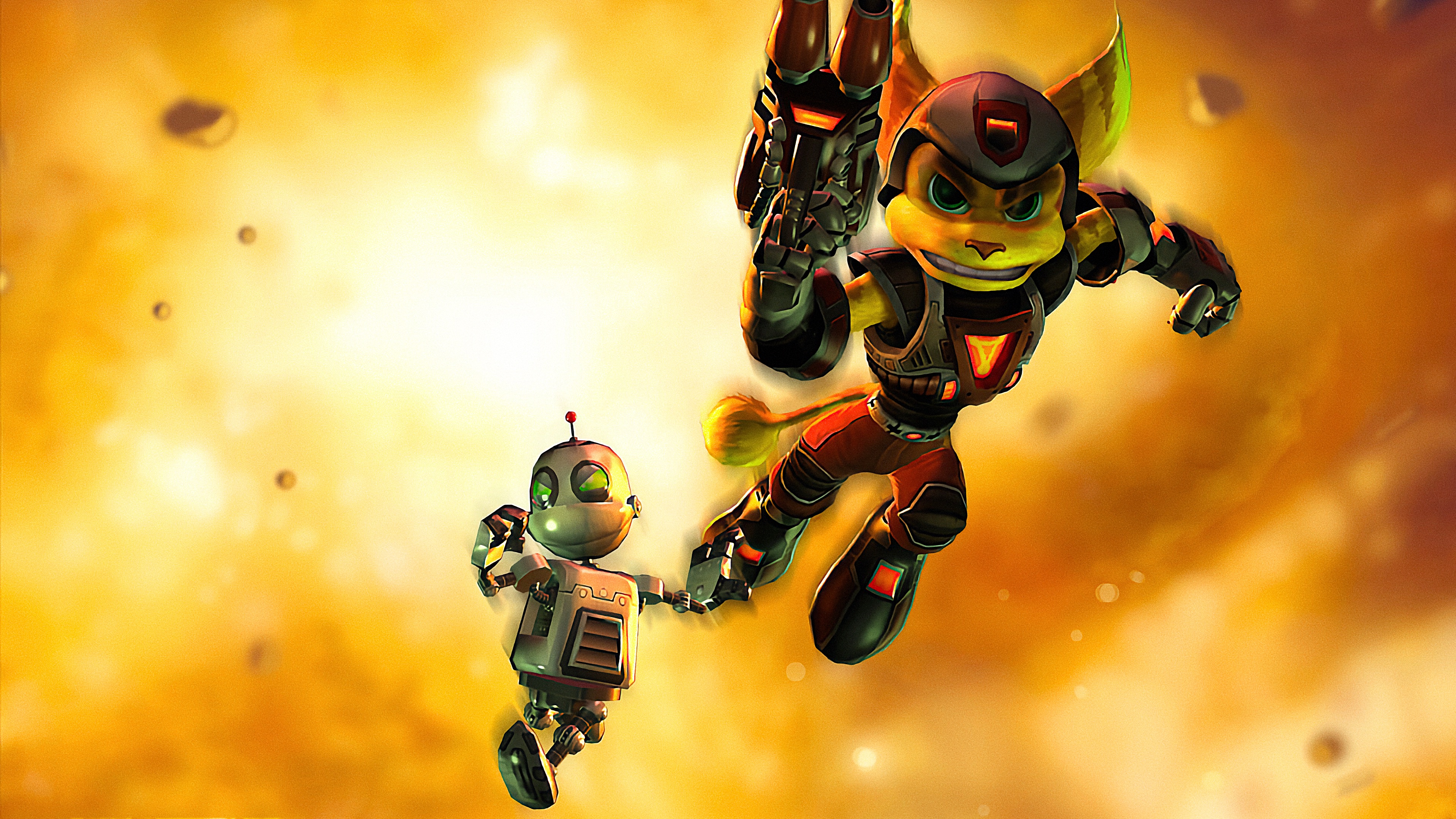Ratchet Clank PlayStation 2 Video Game Heroes Digital Art Video Games 3840x2160