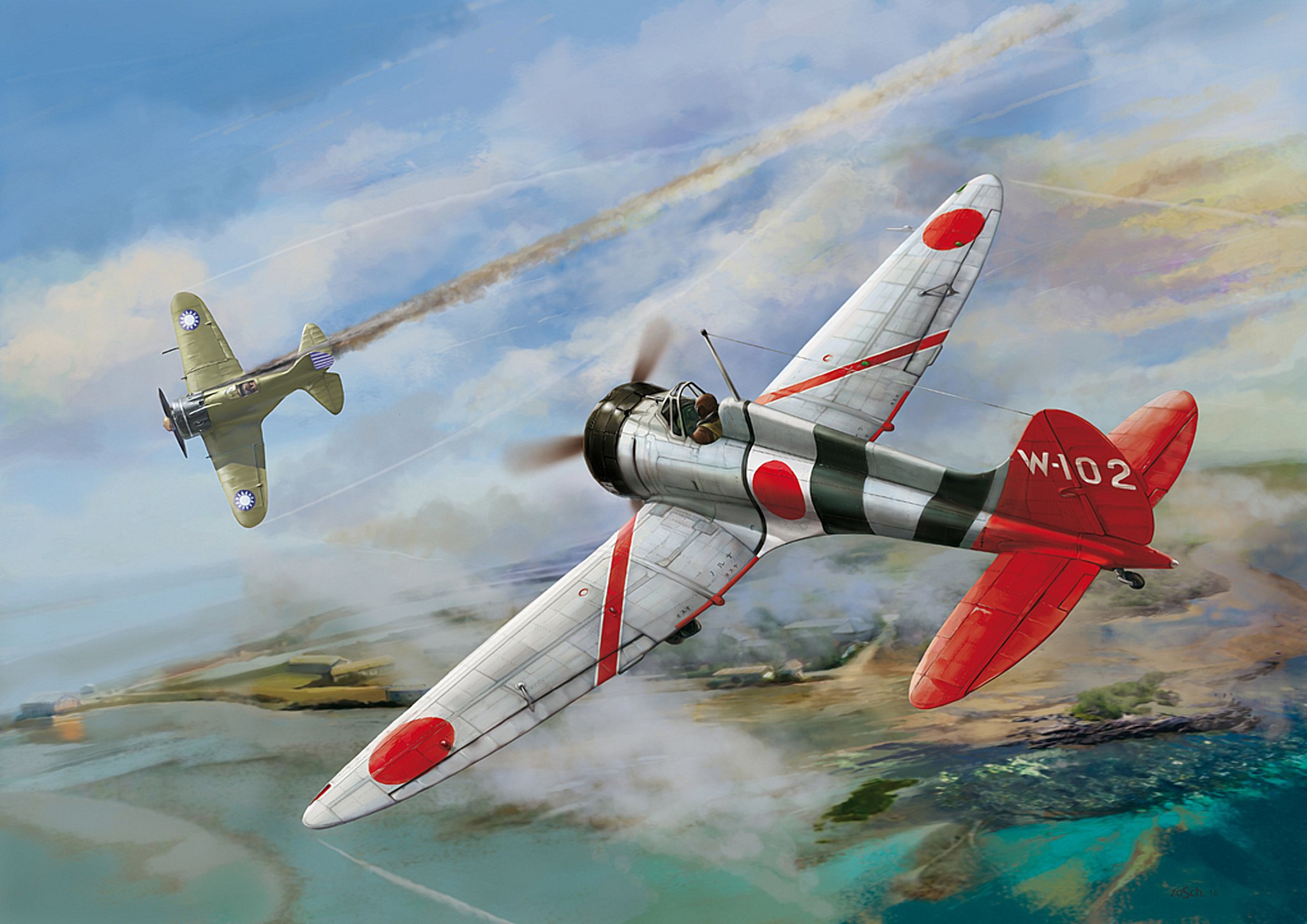 World War Ii World War War Military Military Aircraft Aircraft Airplane Boxart Artwork Japan Mitsubi 2048x1448