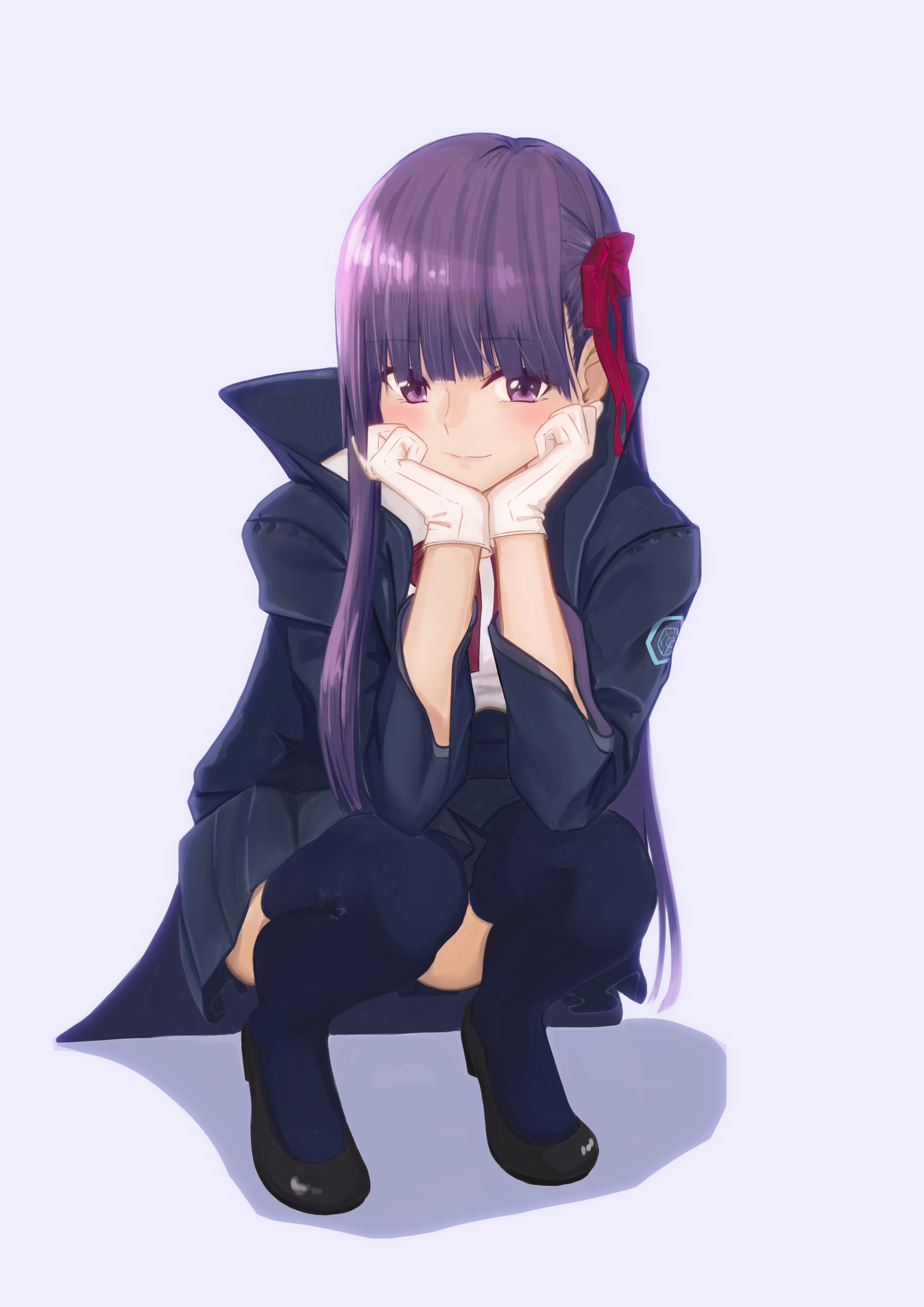 Fate Series Fate Extra CCC Fate Extra Anime Girls Purple Hair Purple Eyes Gloves 2480x3508