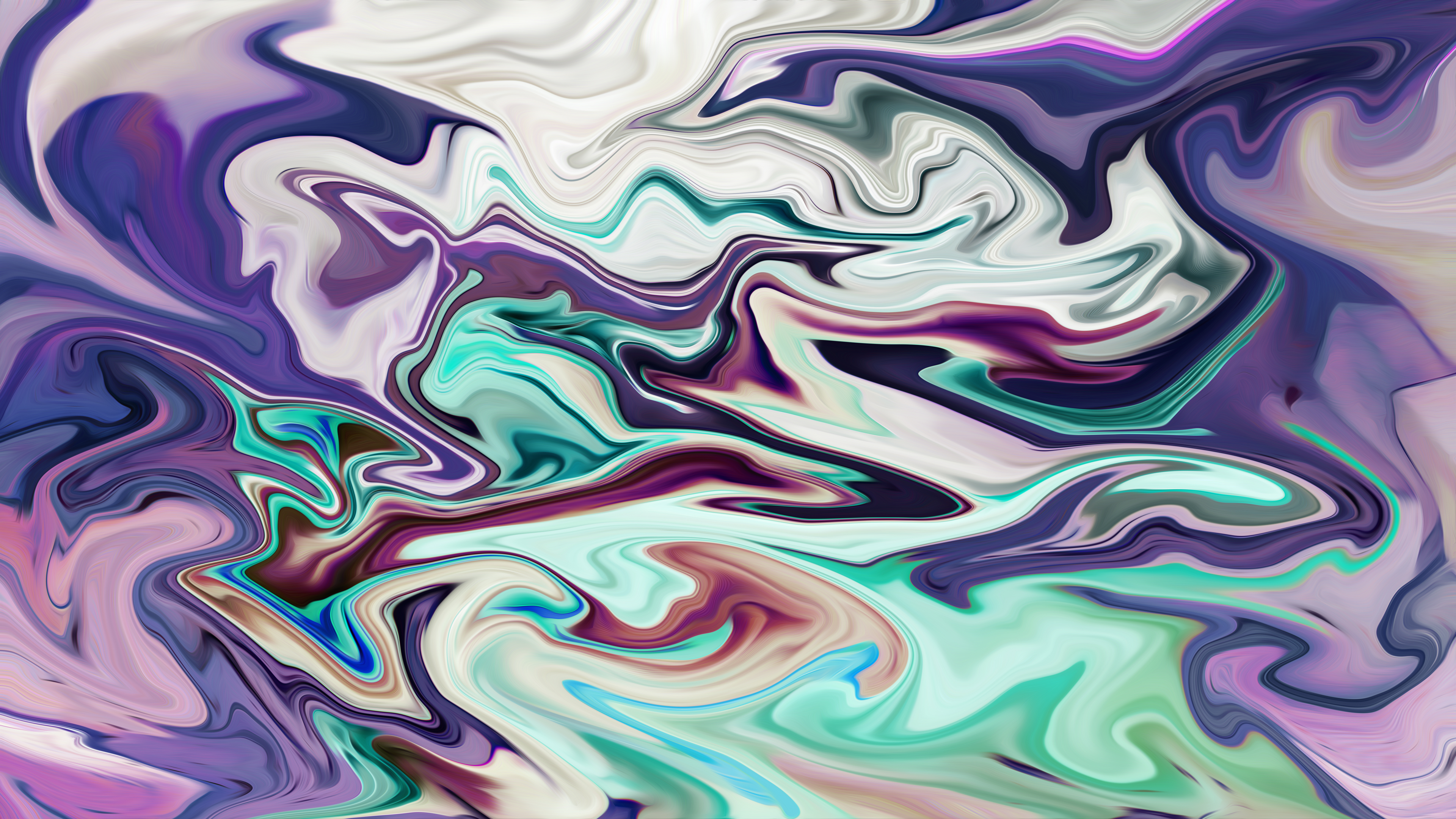 Abstract Fluid Liquid Illustration Graphic Design Artwork Digital Art Light Background Shapes Brush  3840x2160