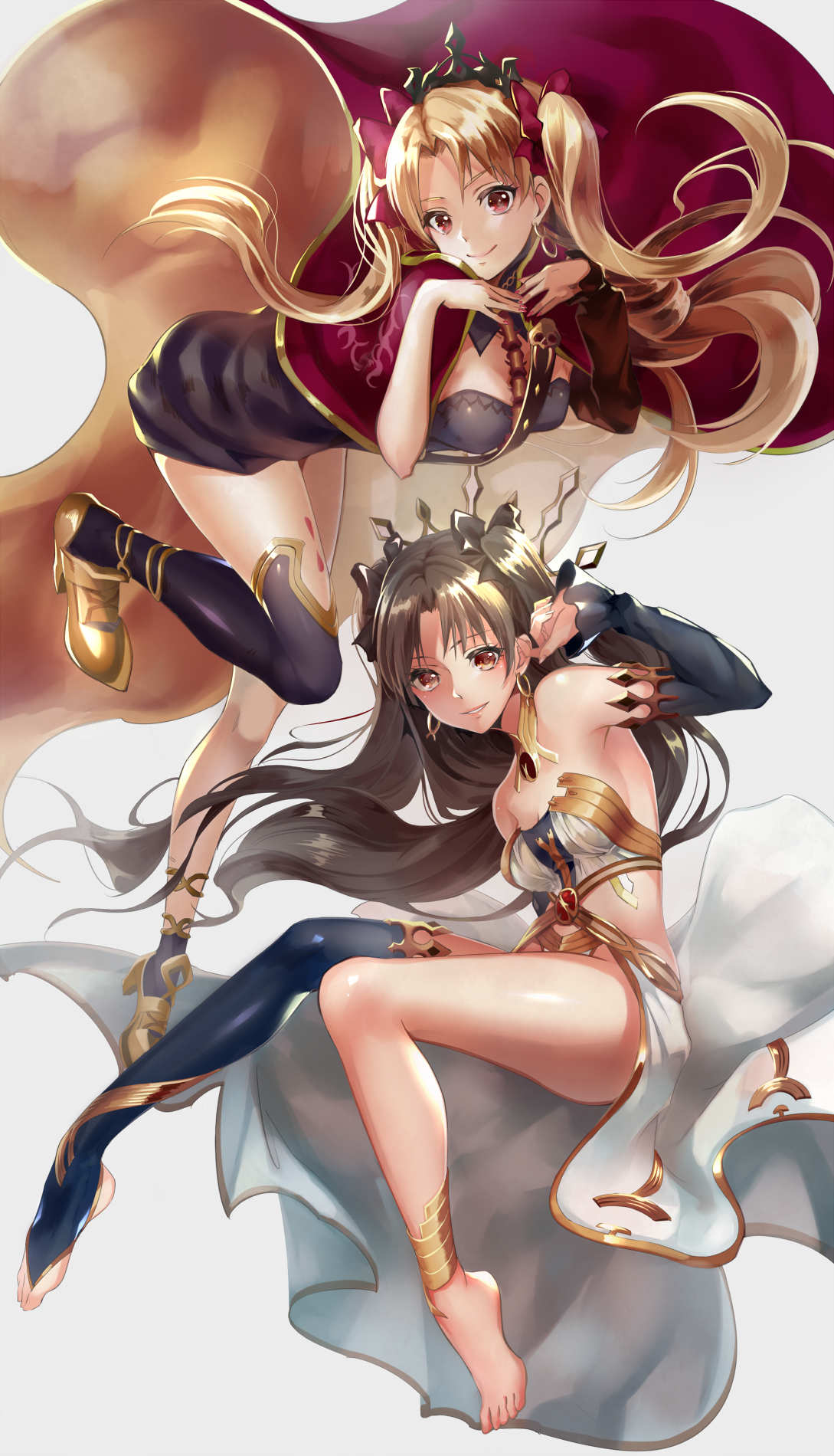 Anime Anime Girls Fate Series Fate Grand Order Ishtar Fate Grand Order Ereshkigal Fate Grand Order T 1089x1900