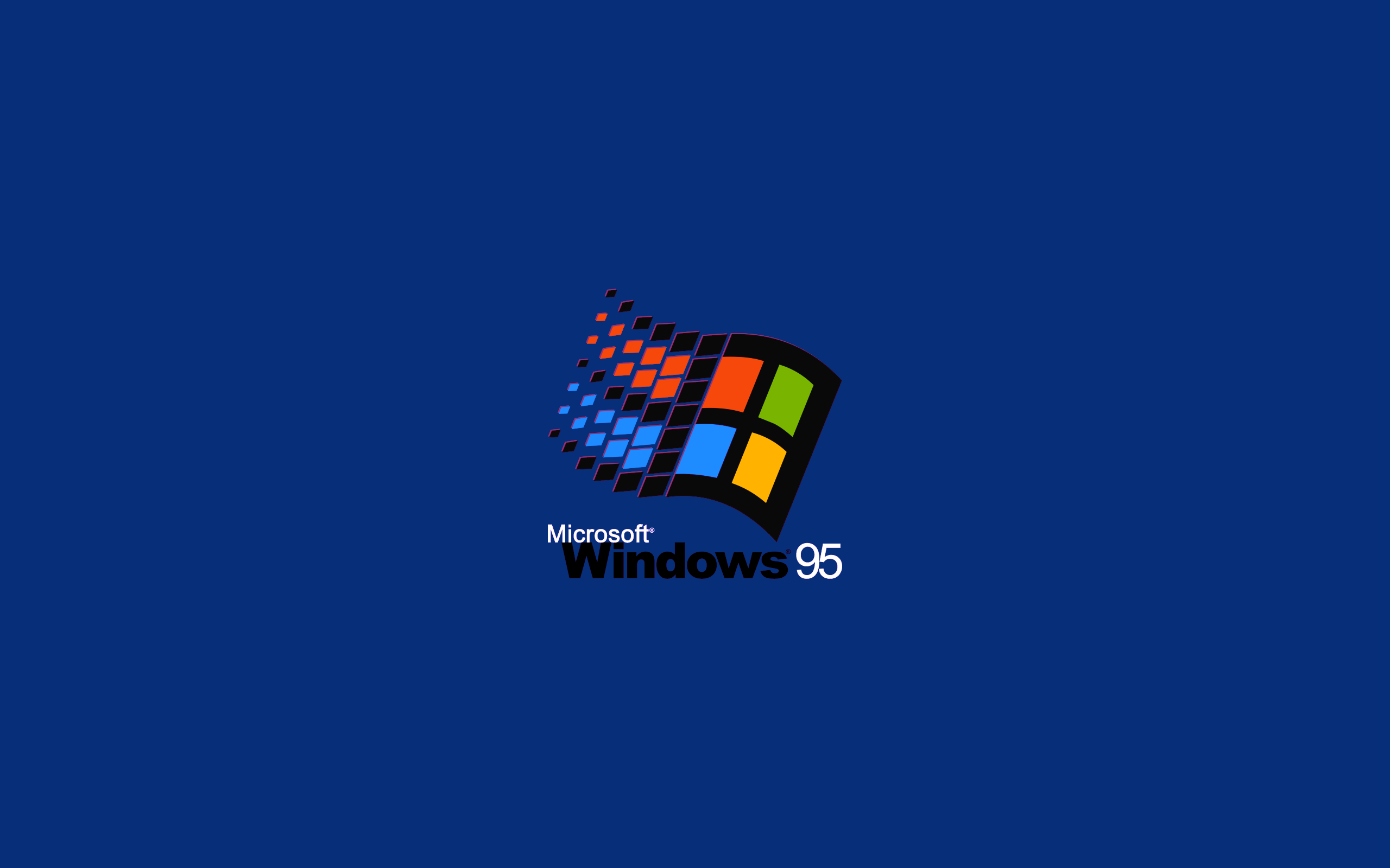 Windows 95 Blue Background Microsoft Windows 2560x1600