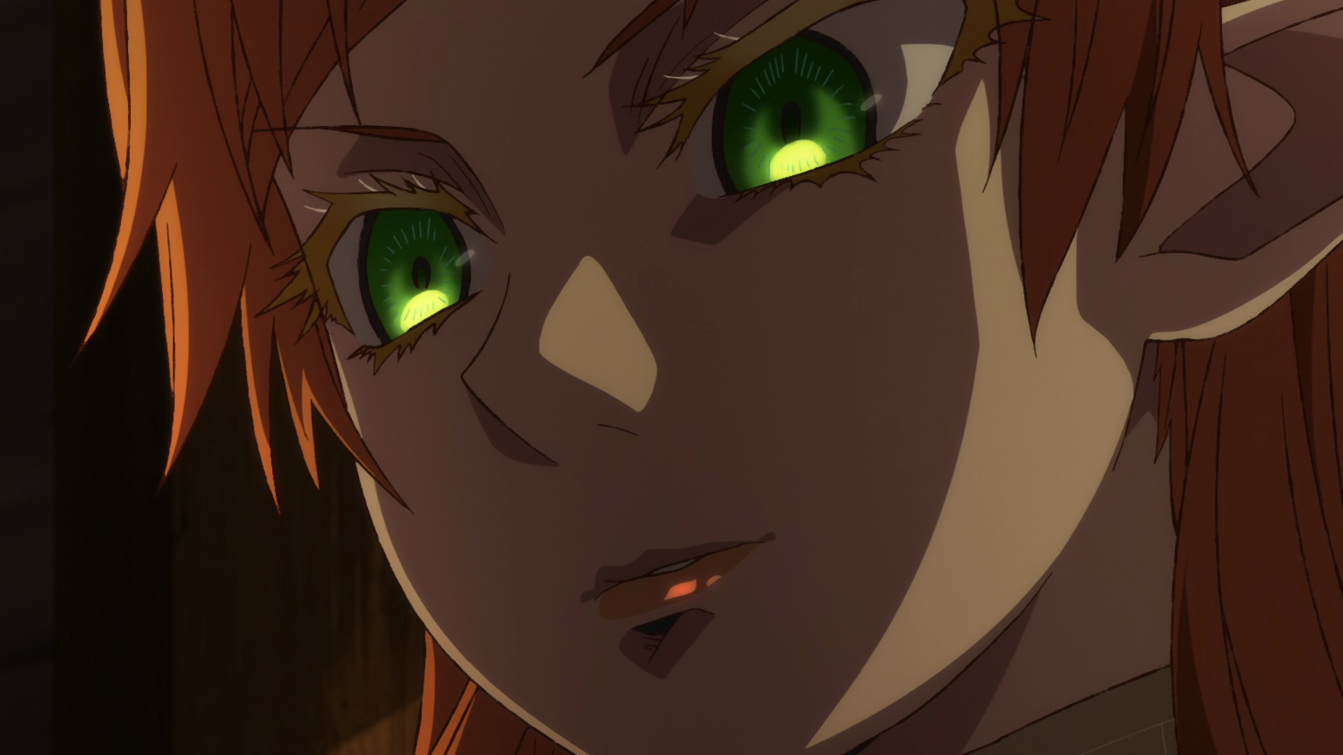 Isekai Ojisan Elf Isekai Ojisan Green Eyes Anime Girls Anime Anime Screenshot Face Closeup Pointy Ea 1920x1080