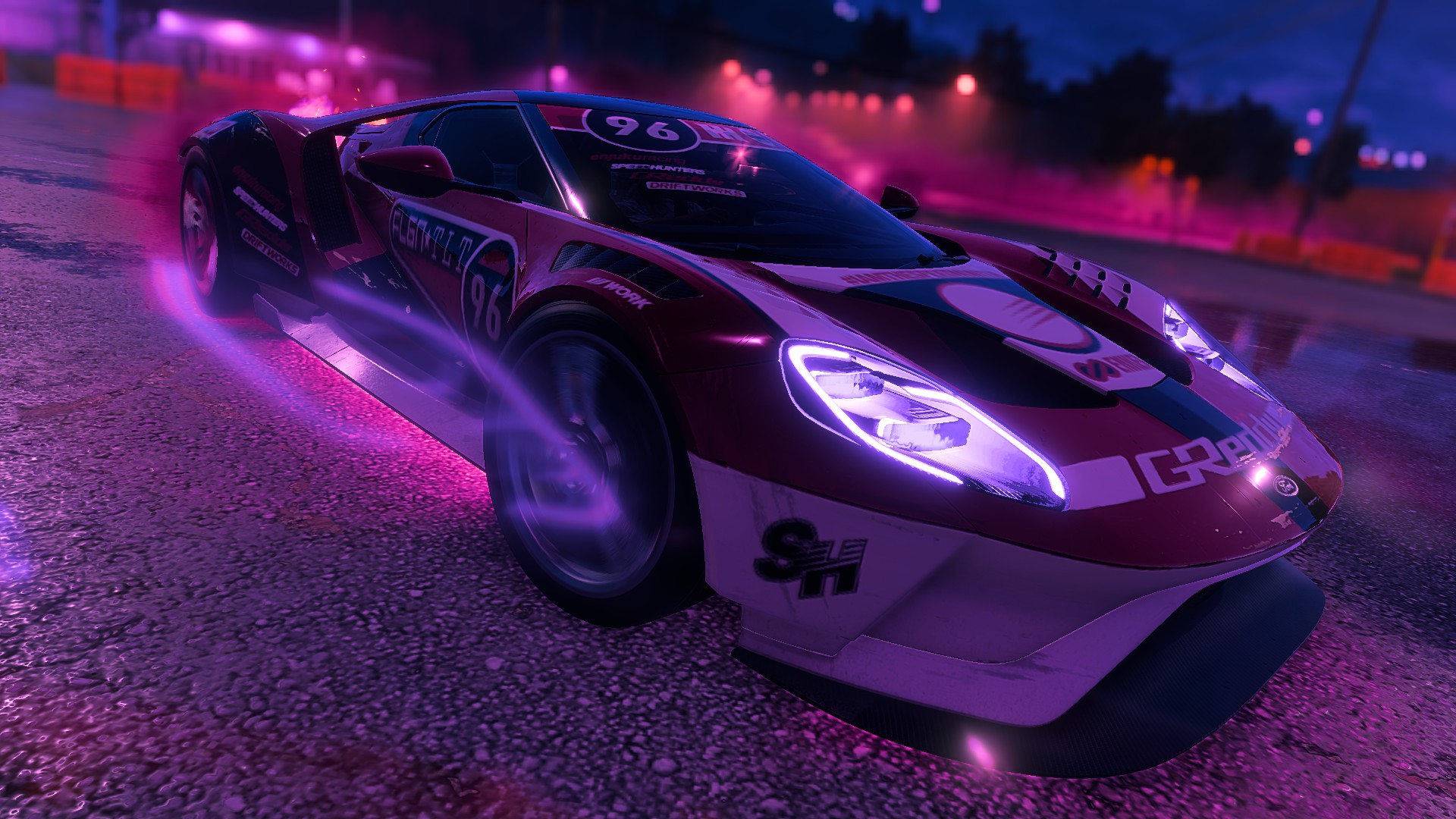 Need For Speed Heat Car Tuning Ford GT Purple Night Runner 1920x1080