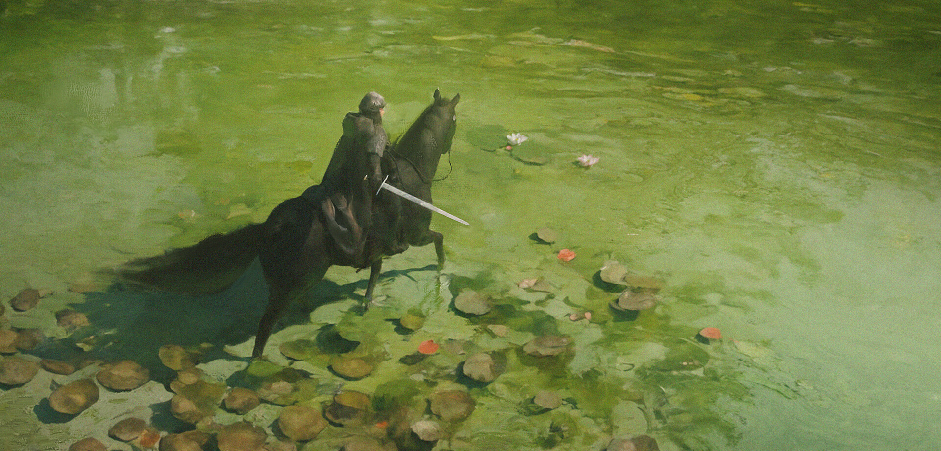 Artwork Digital Art Fantasy Art Knight Horse 1920x922
