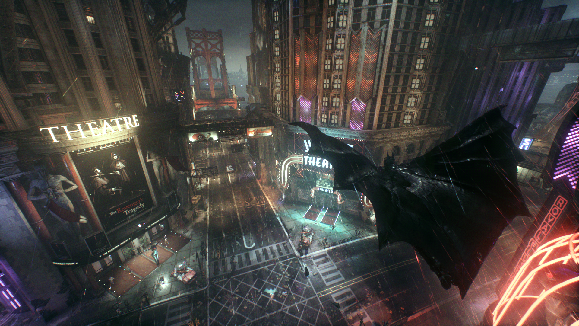 PC Gaming Screen Shot Batman Arkham Knight City Neon Night 1920x1080