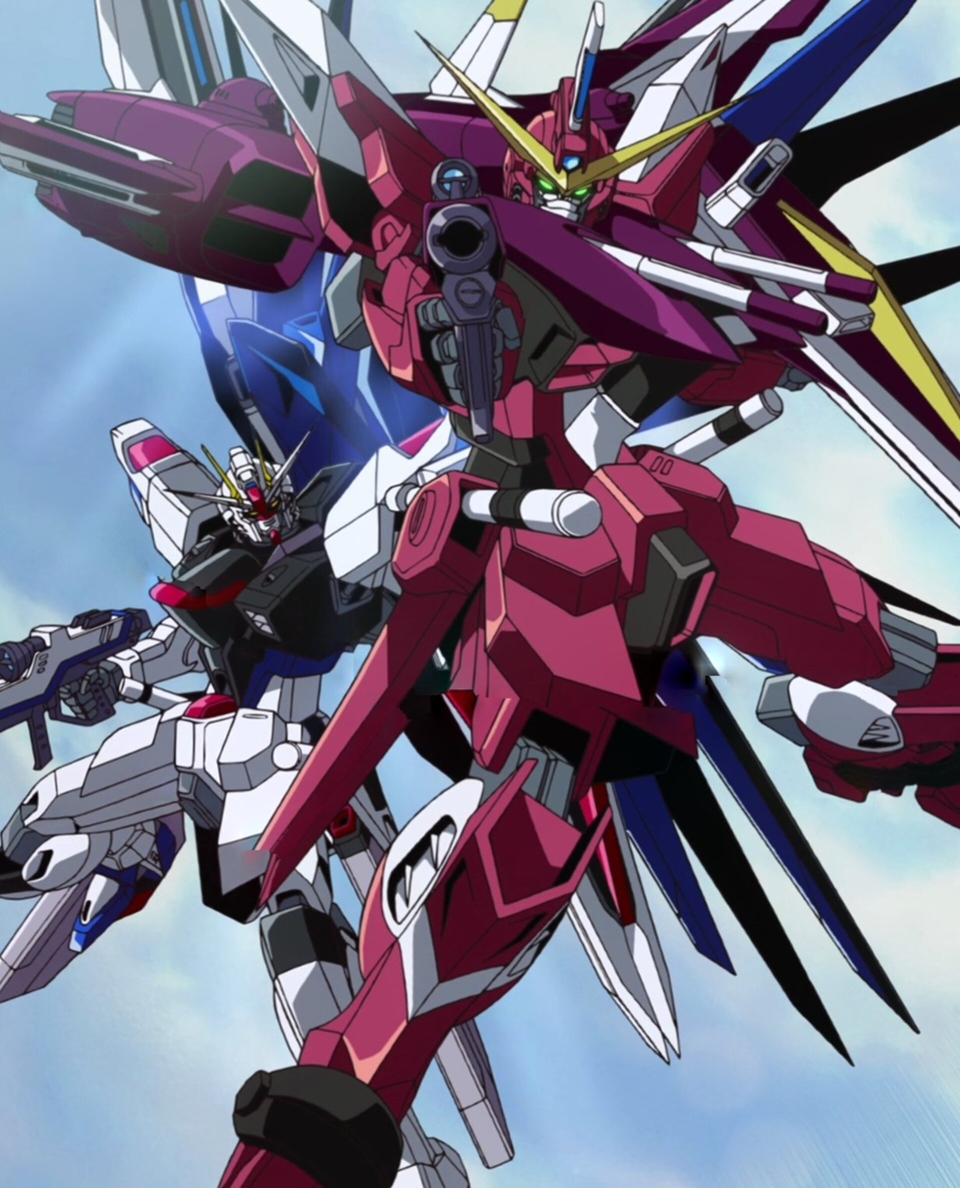 Anime Mechs Anime Screenshot Mobile Suit Gundam SEED Gundam Freedom Gundam Artwork Digital Art Justi 1920x2376