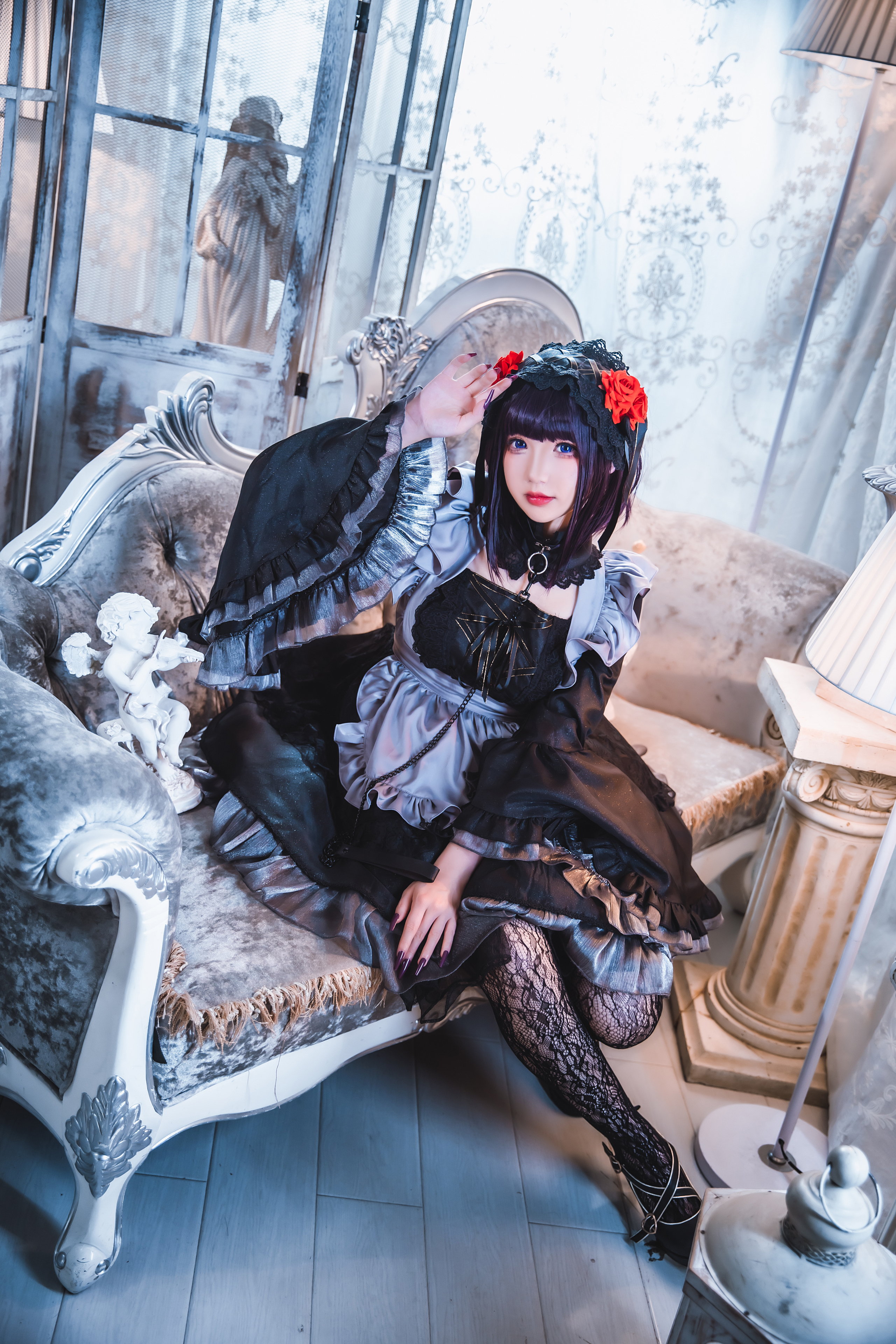 Women Model Asian Cosplay Kitagawa Marin Sono Bisque Doll Wa Koi Wo Suru Gothic Lolita Maid Outfit W 2561x3840