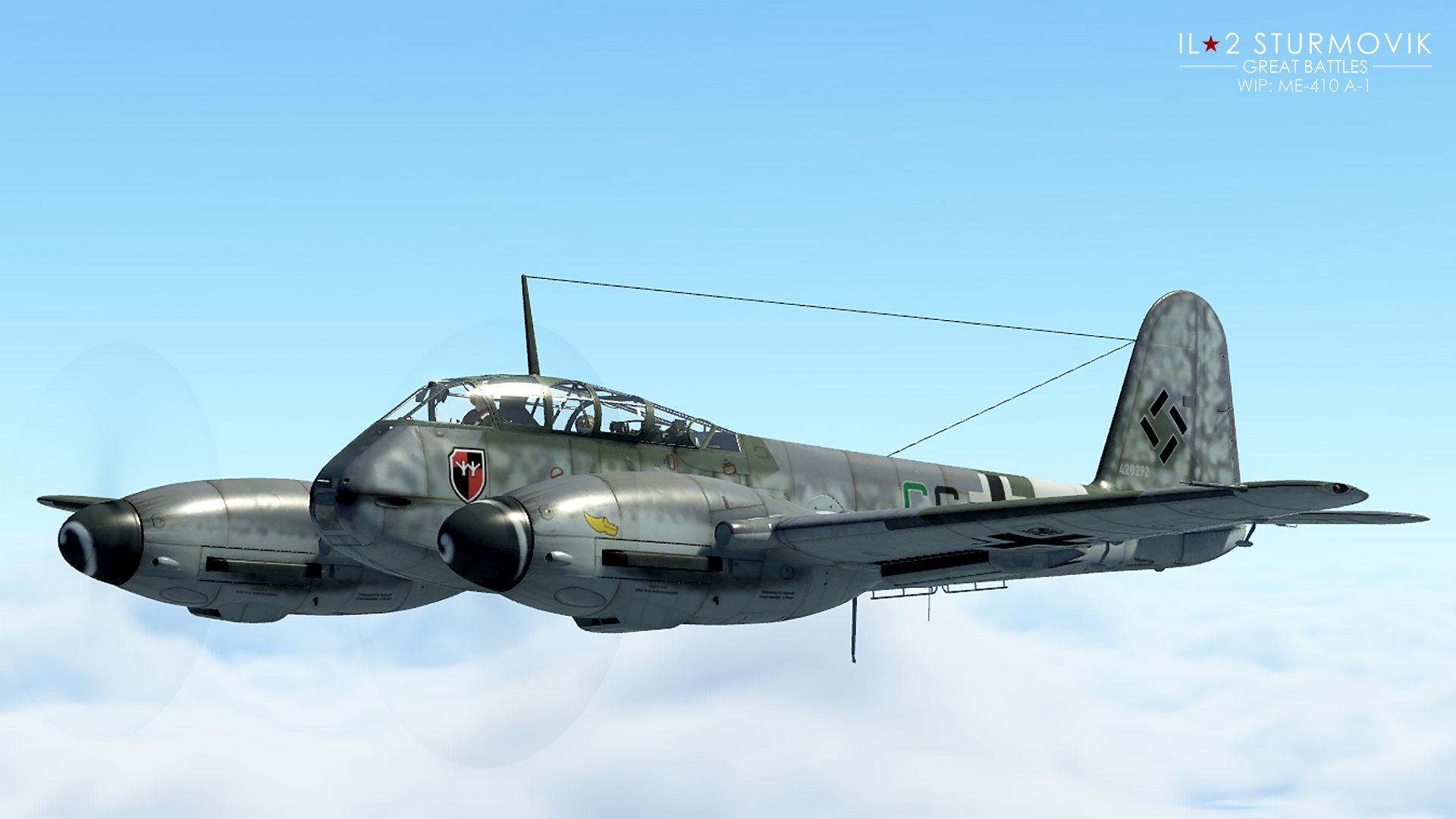 Me410 World War Ii Messerschmitt 410 IL 2 Sturmovik Video Games 1920x1080