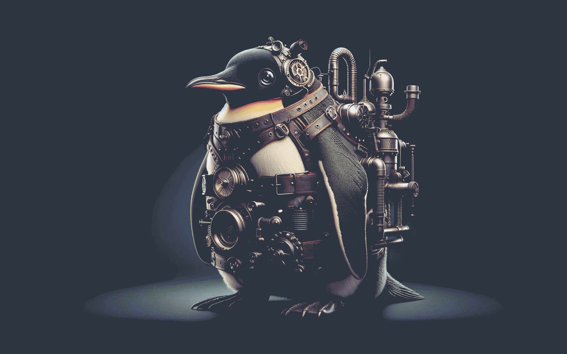 Linux Penguins Dieselpunk 1920x1200