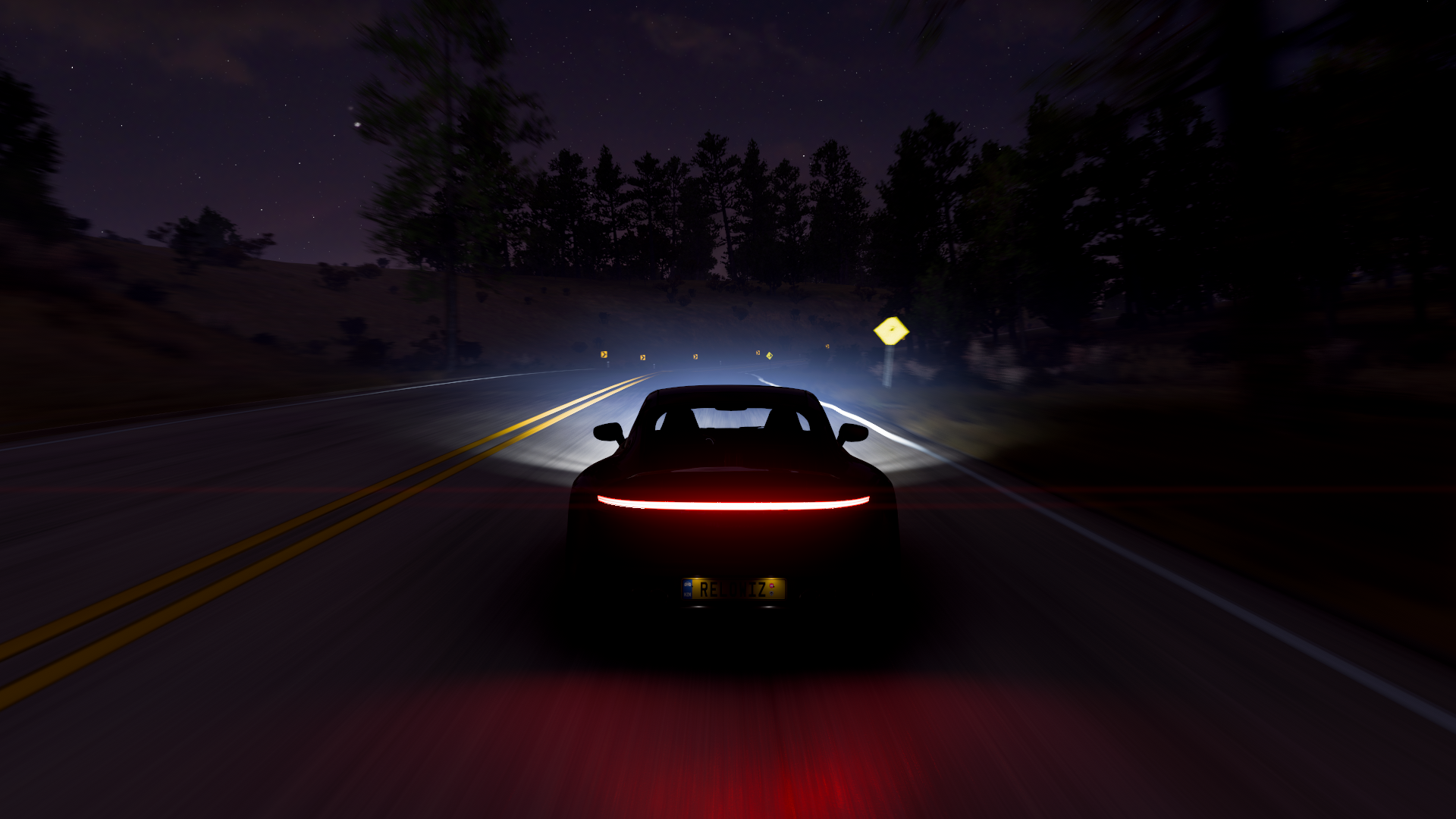 Forza Forza Horizon 5 Car Road 2019 Porsche 911 Carrera S 992 Porsche 911 Taillights Video Games CGi 1920x1080