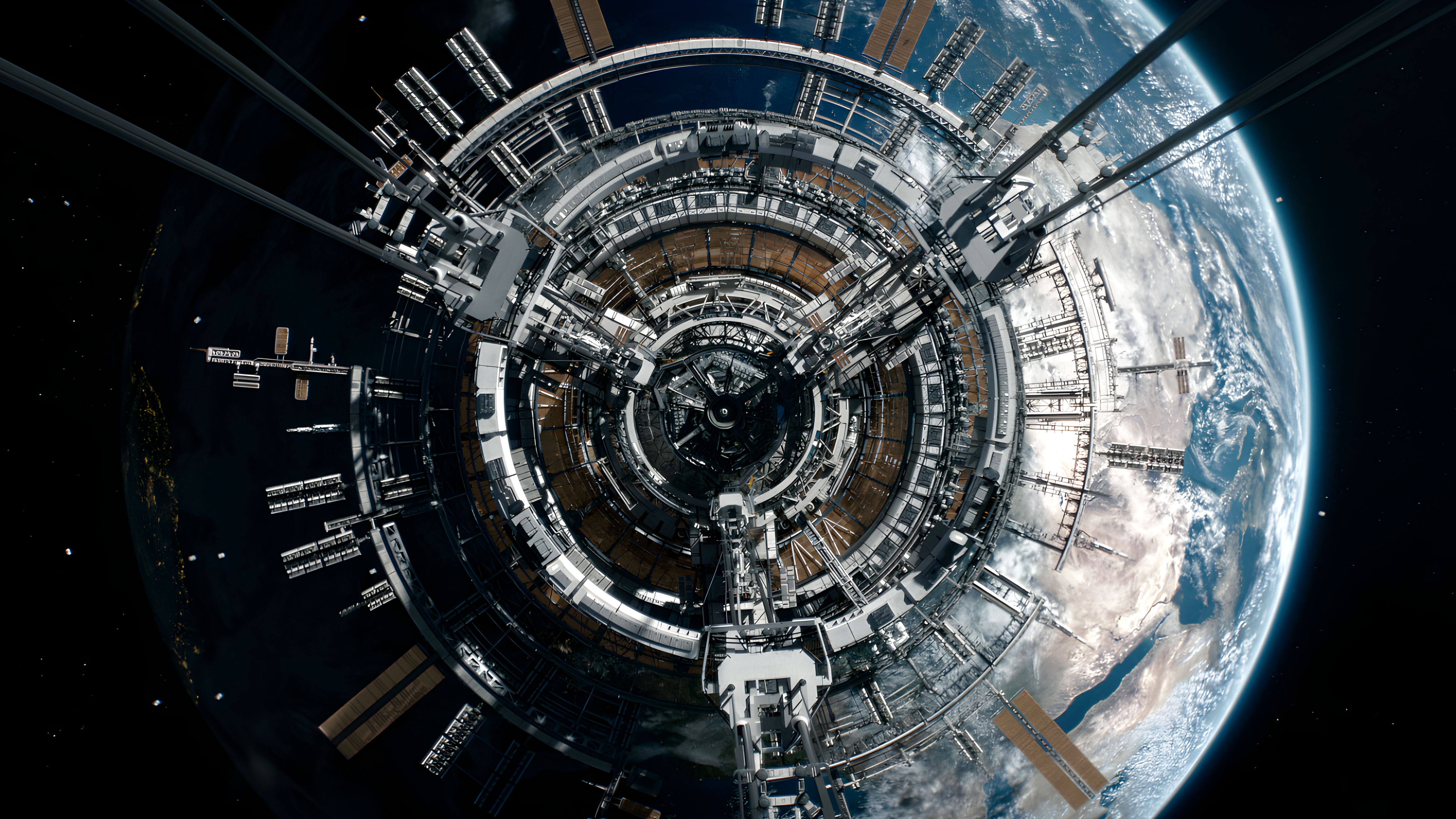 The Wandering Earth 2 Space Elevator Movies Space Futuristic 4928x2771