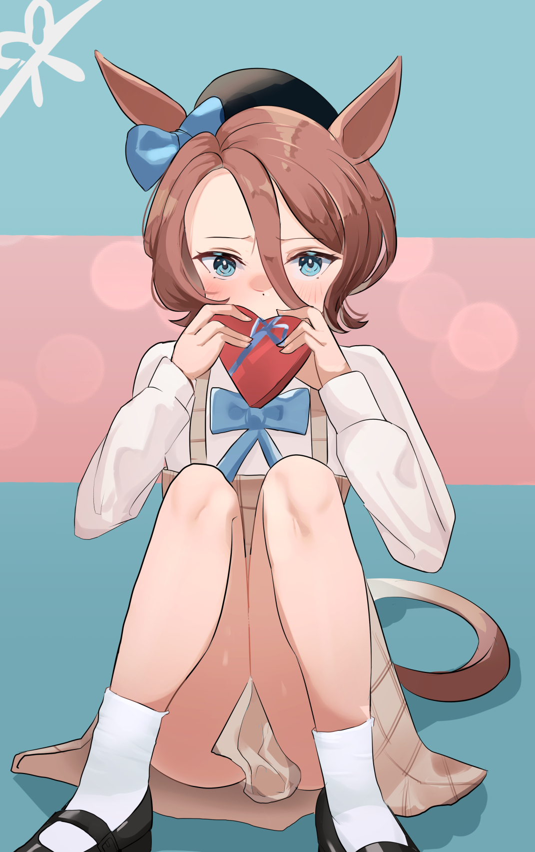 Anime Girls Anime Narita Taishin Uma Musume Uma Musume Pretty Derby Horse Girls Animal Ears Short Ha 1071x1703