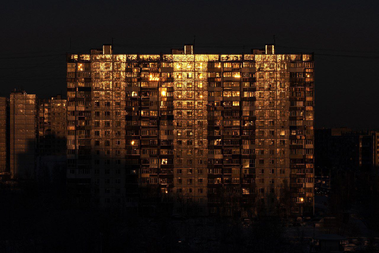 Russia Building Night Block Of Flats Trees 1280x853