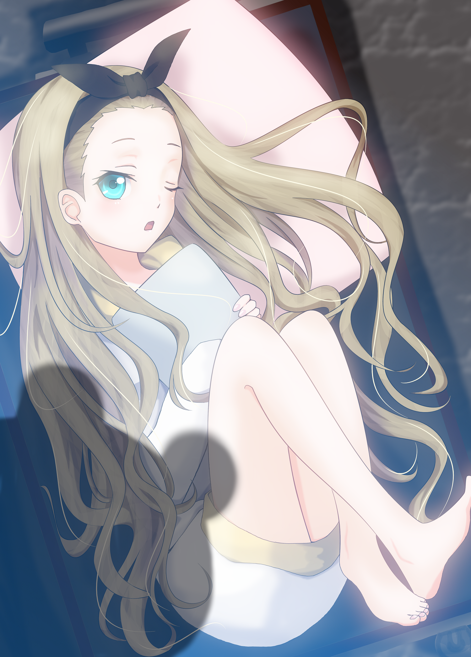 Anime Anime Girls Lycoris Recoil Kurumi Lycoris Recoil Long Hair Blonde Solo Artwork Digital Art Fan 1500x2093