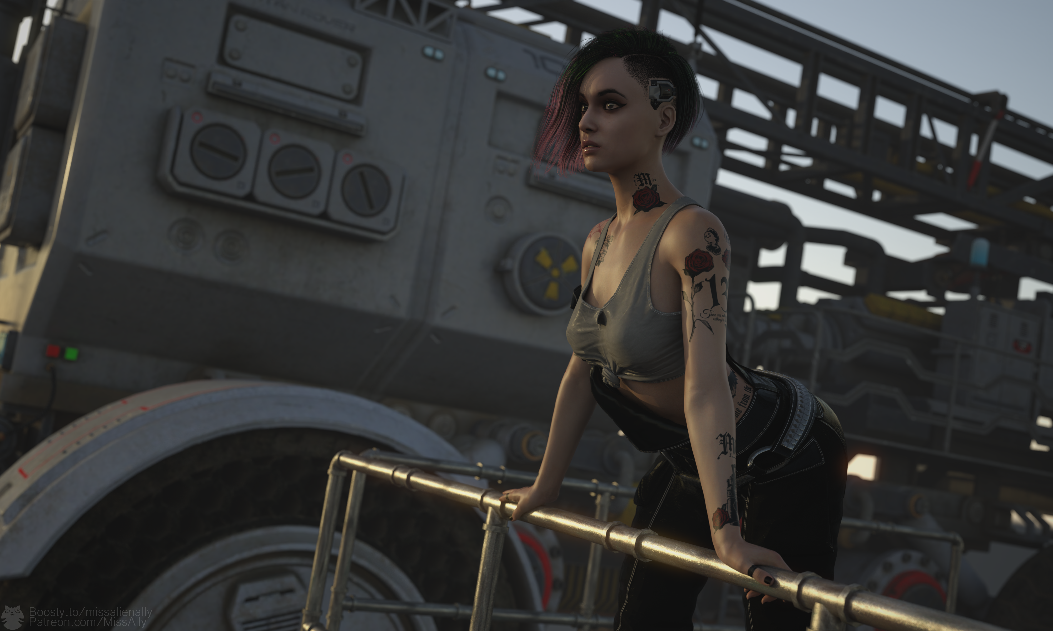 Judy Alvarez Cyberpunk 2077 Video Games Video Game Girls Video Game Characters Side Shave Short Hair 4000x2400