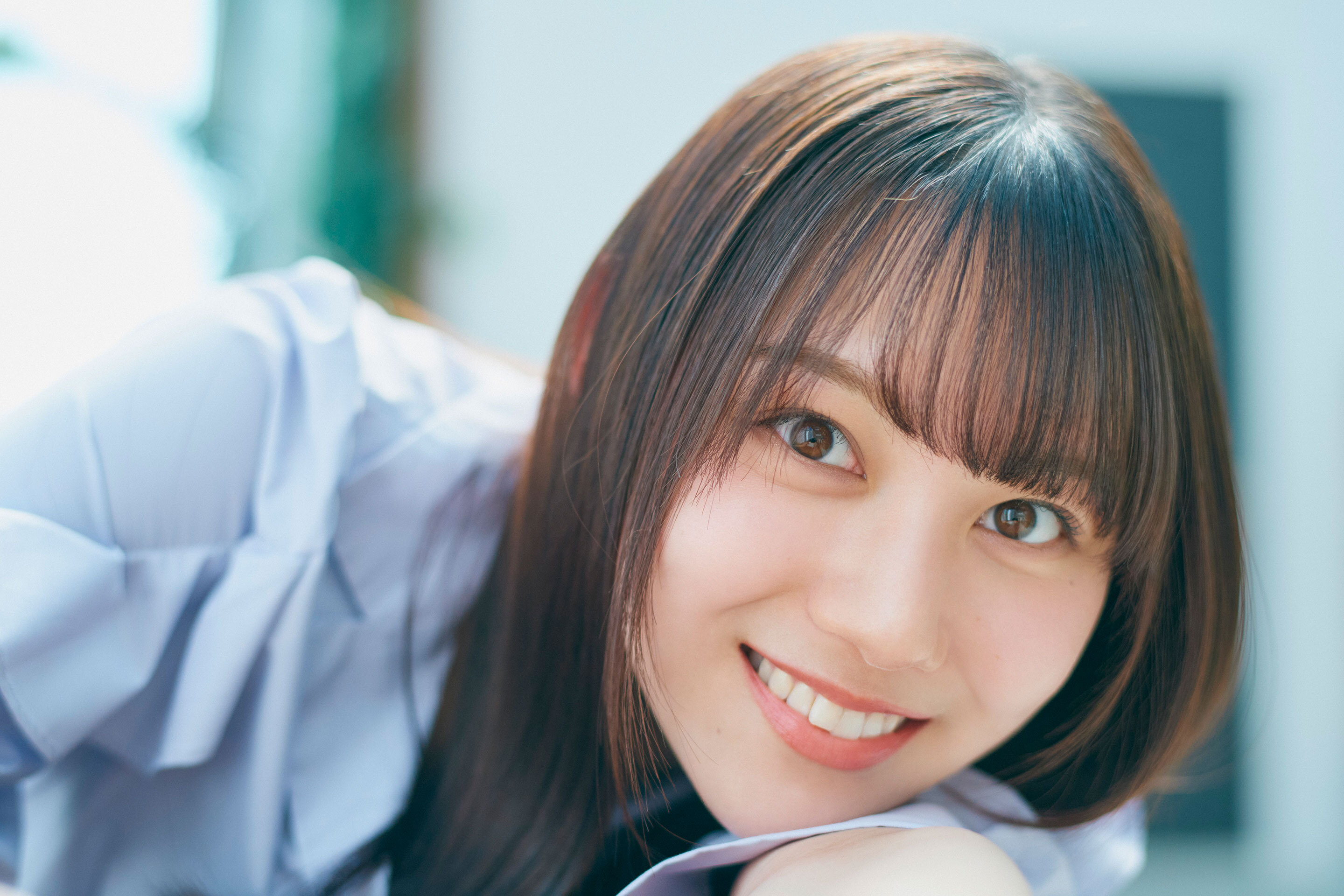 Mitsuki Hiraoka Hinatazaka46 Women Asian Face Smiling 2880x1920