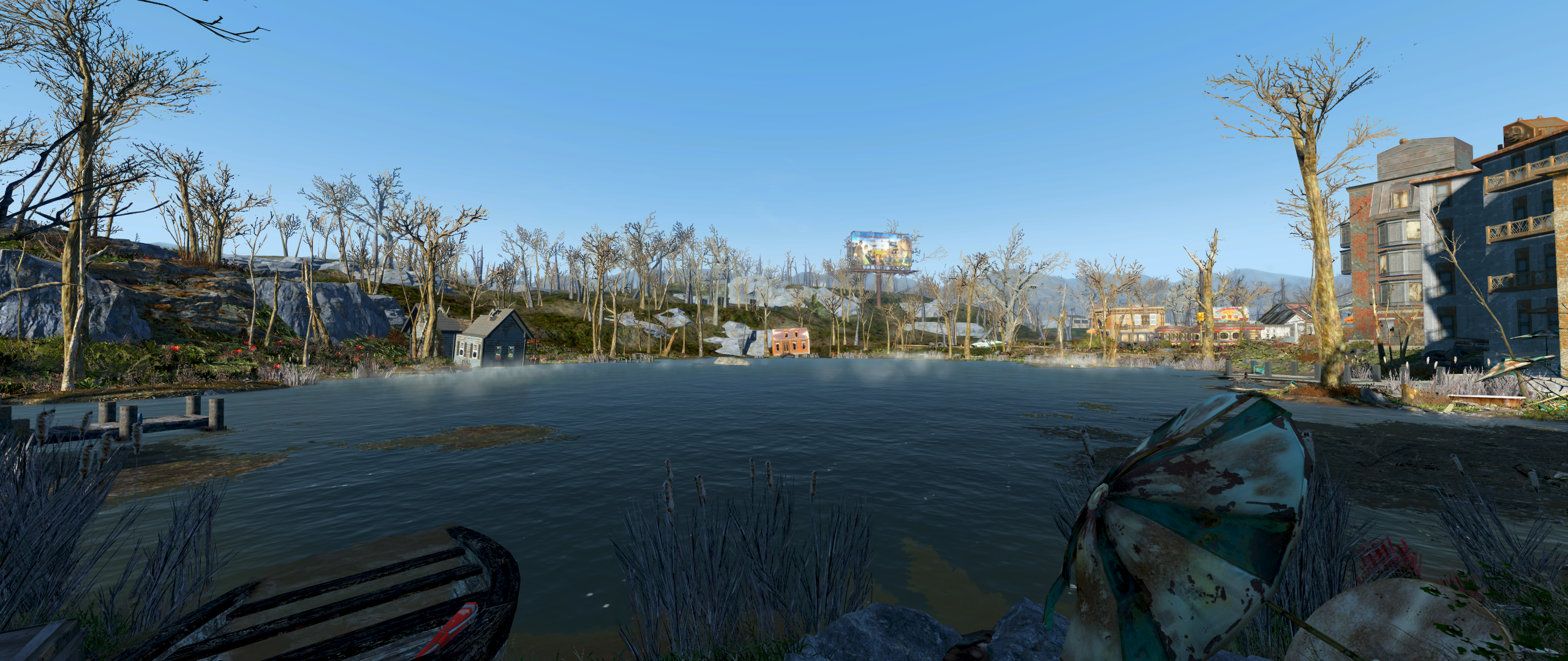 Fallout Fallout 4 Video Game Art Landscape Environment 2560x1080