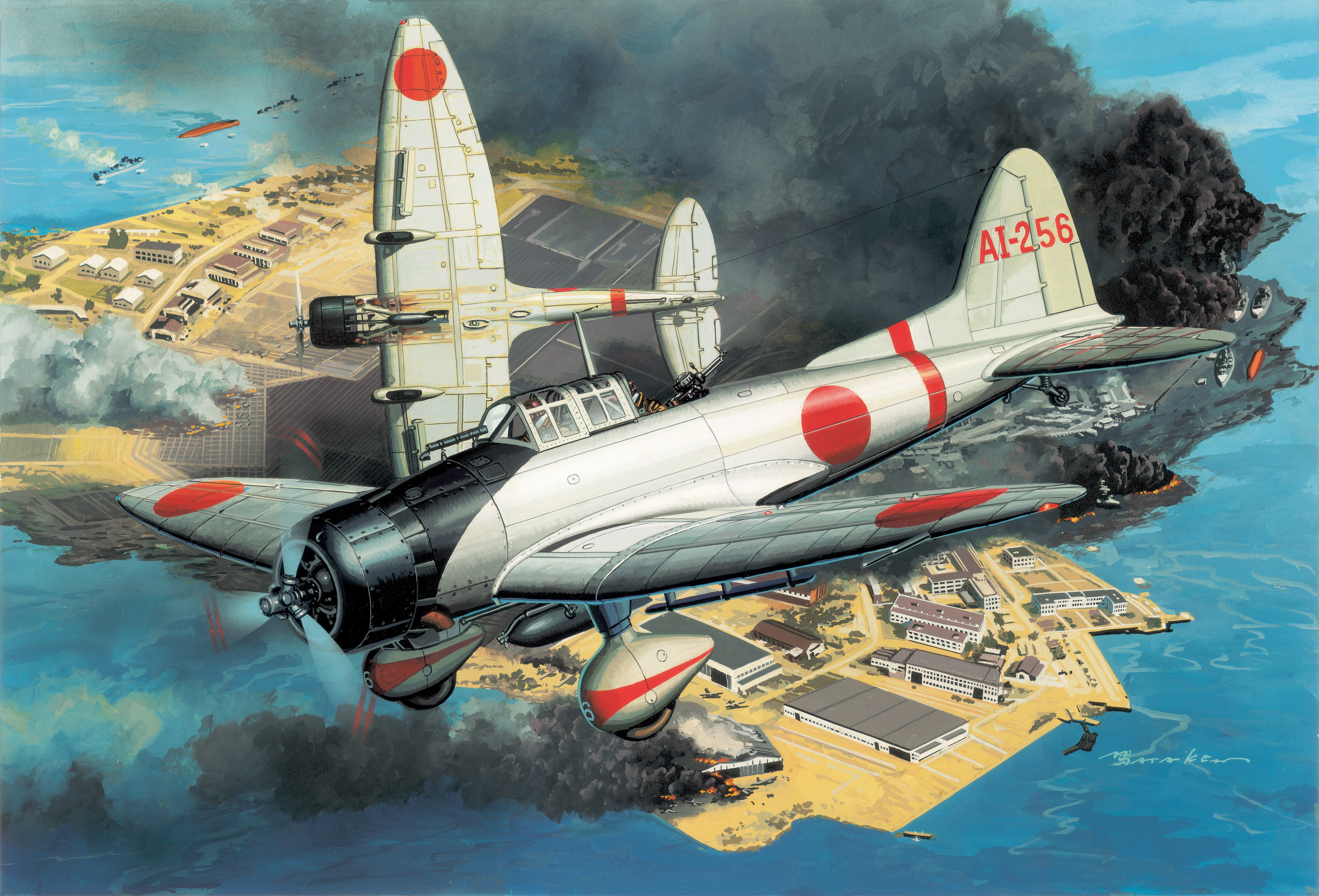 World War Ii Airplane Aircraft Military Aircraft Military Japan Imperial Japanese Navy Pearl Harbour 3543x2407