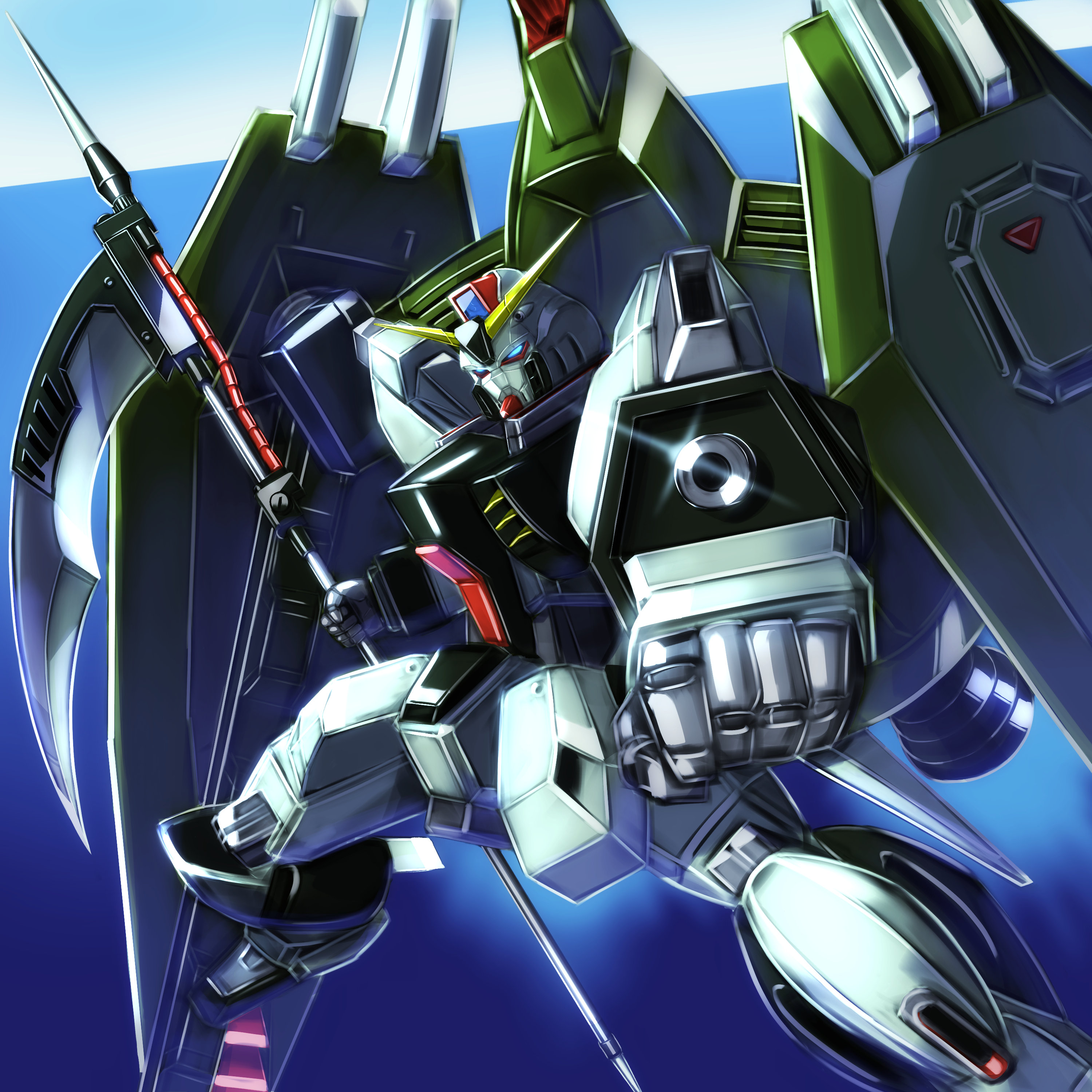 Forbidden Gundam Anime Mechs Gundam Mobile Suit Gundam SEED Super Robot Taisen Artwork Digital Art F 3000x3000