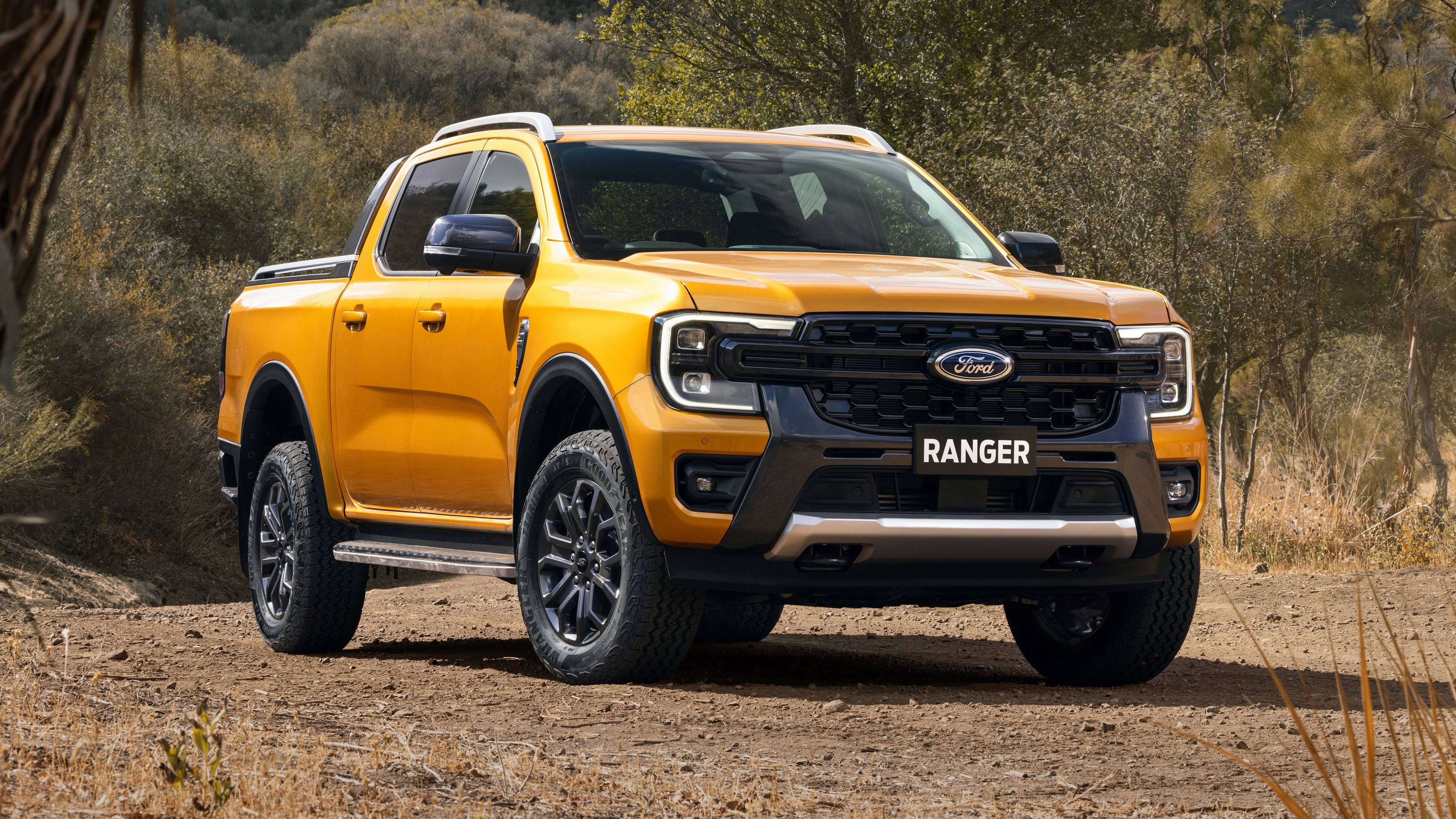 Ford Ford Ranger Car Yellow Cars Offroad Pickup Trucks American Cars Vehicle 3840x2160