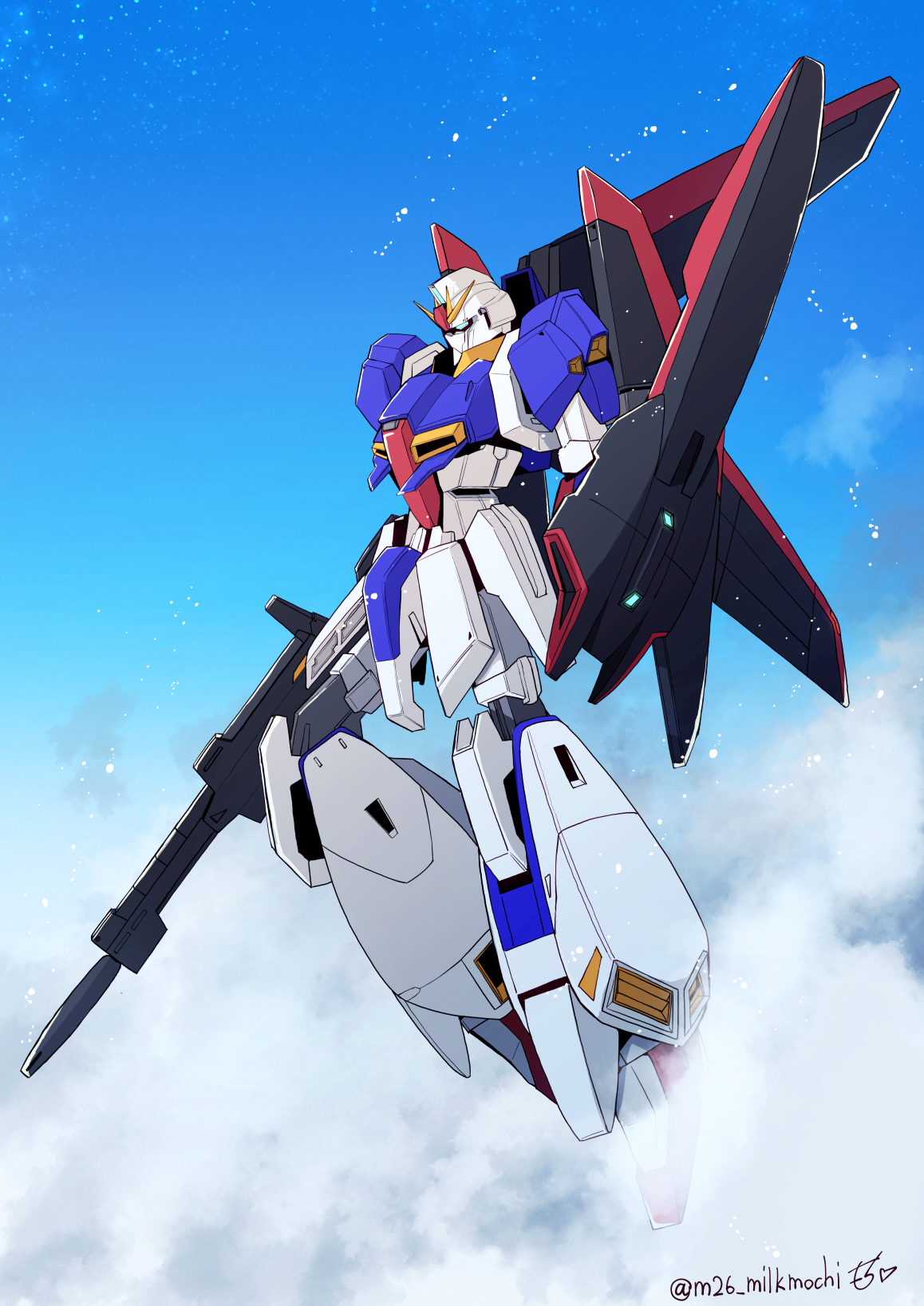 Anime Mechs Super Robot Wars Mobile Suit Zeta Gundam Zeta Gundam Gundam Artwork Digital Art Fan Art 1158x1637