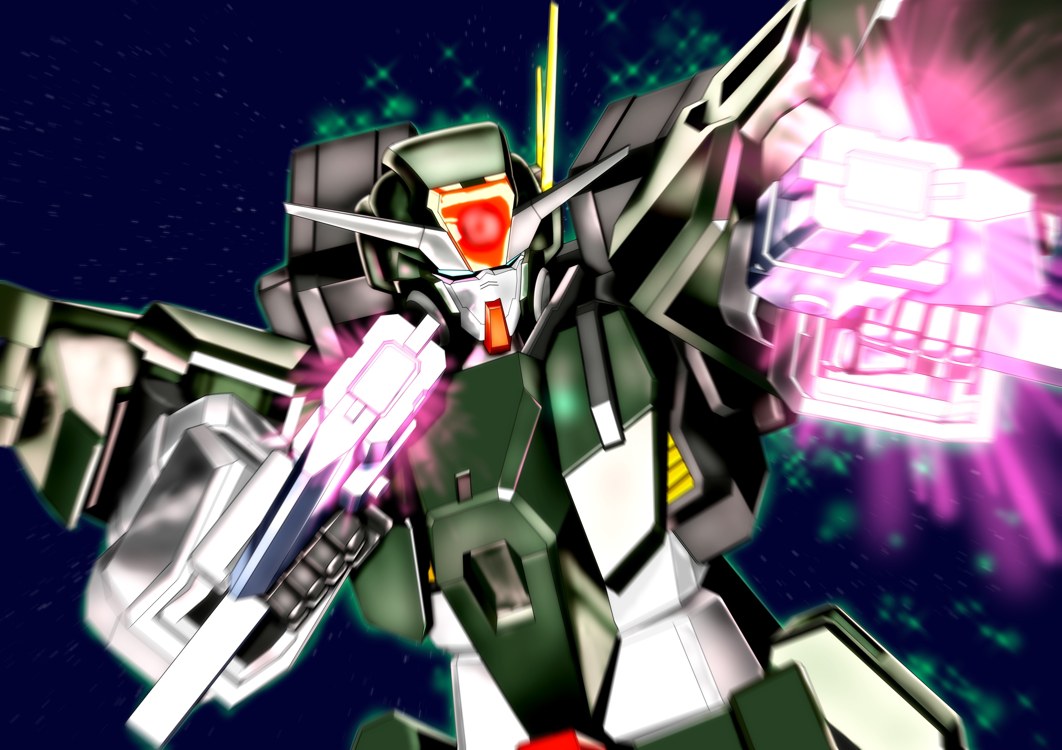 Cherudim Gundam Anime Mechs Gundam Mobile Suit Gundam 00 Super Robot Taisen Artwork Digital Art Fan  3508x2480