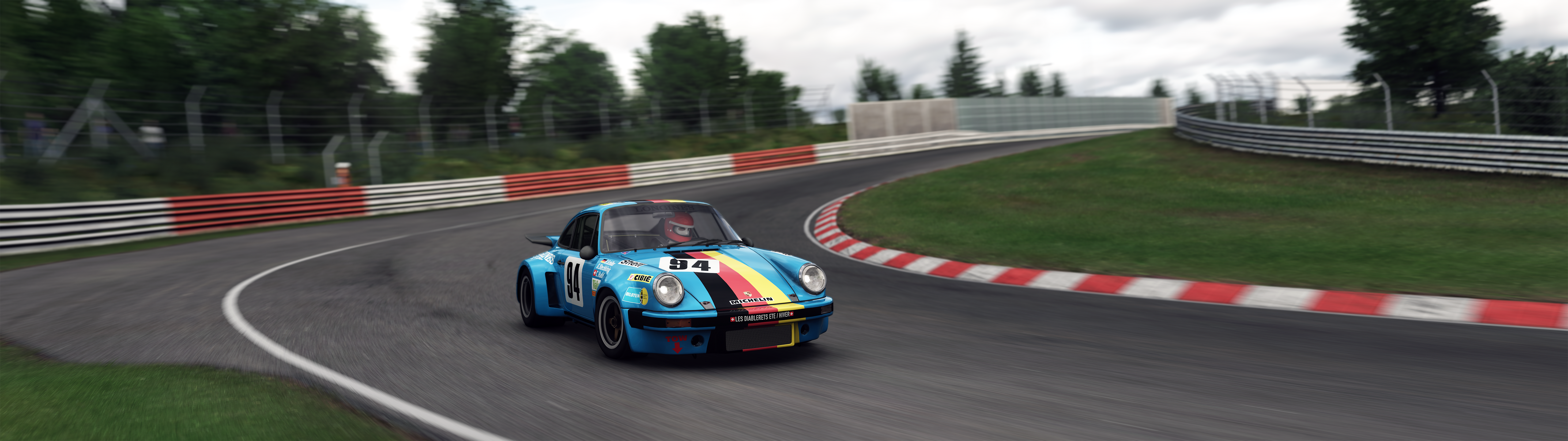 Assetto Corsa Nurburgring Porsche 911 RSR Porsche RSR Video Games Car Race Tracks 5120x1440