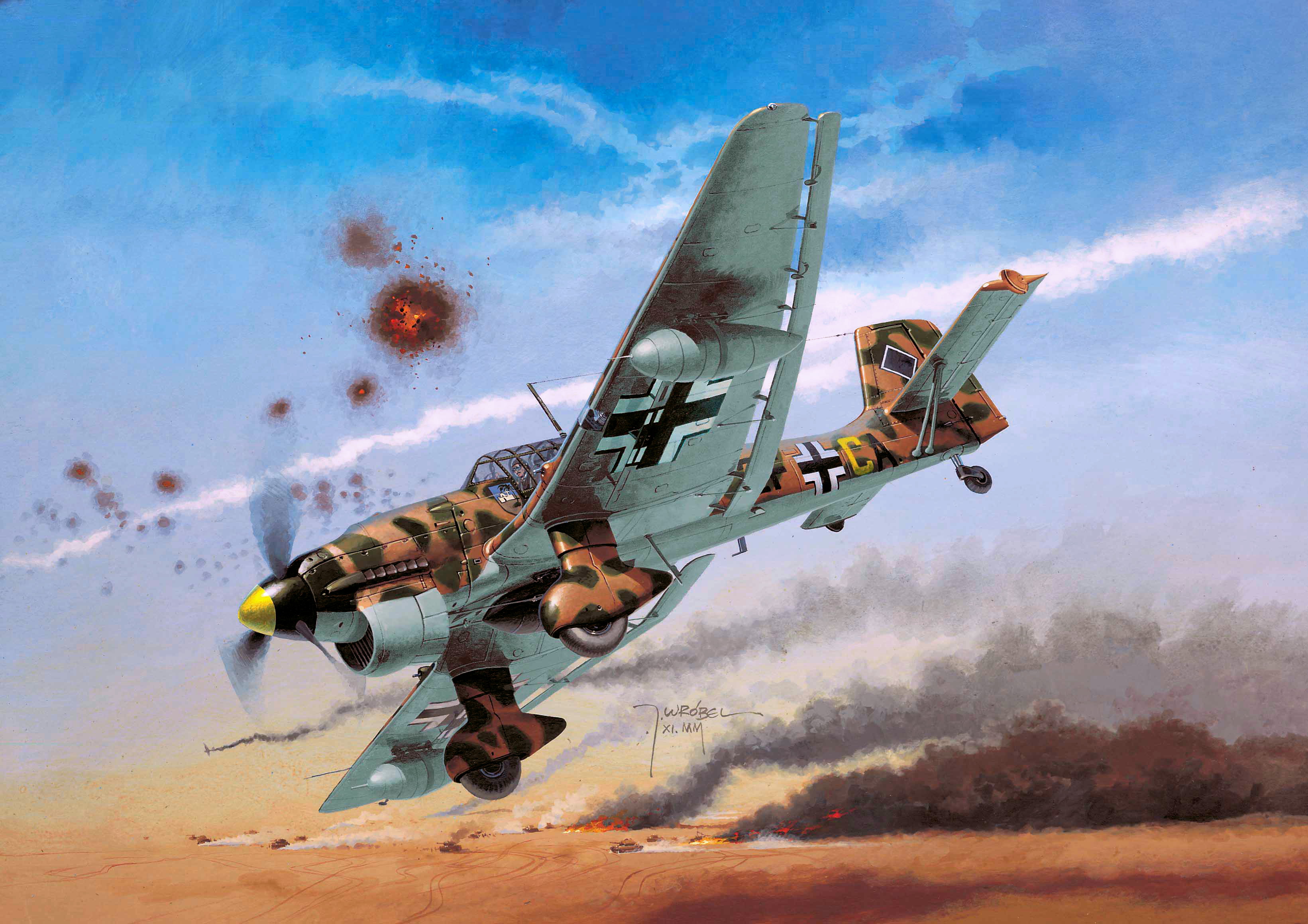 World War Ii Military Military Aircraft Aircraft Airplane Luftwaffe Germany Junkers Ju 87 Stuka Junk 3282x2319