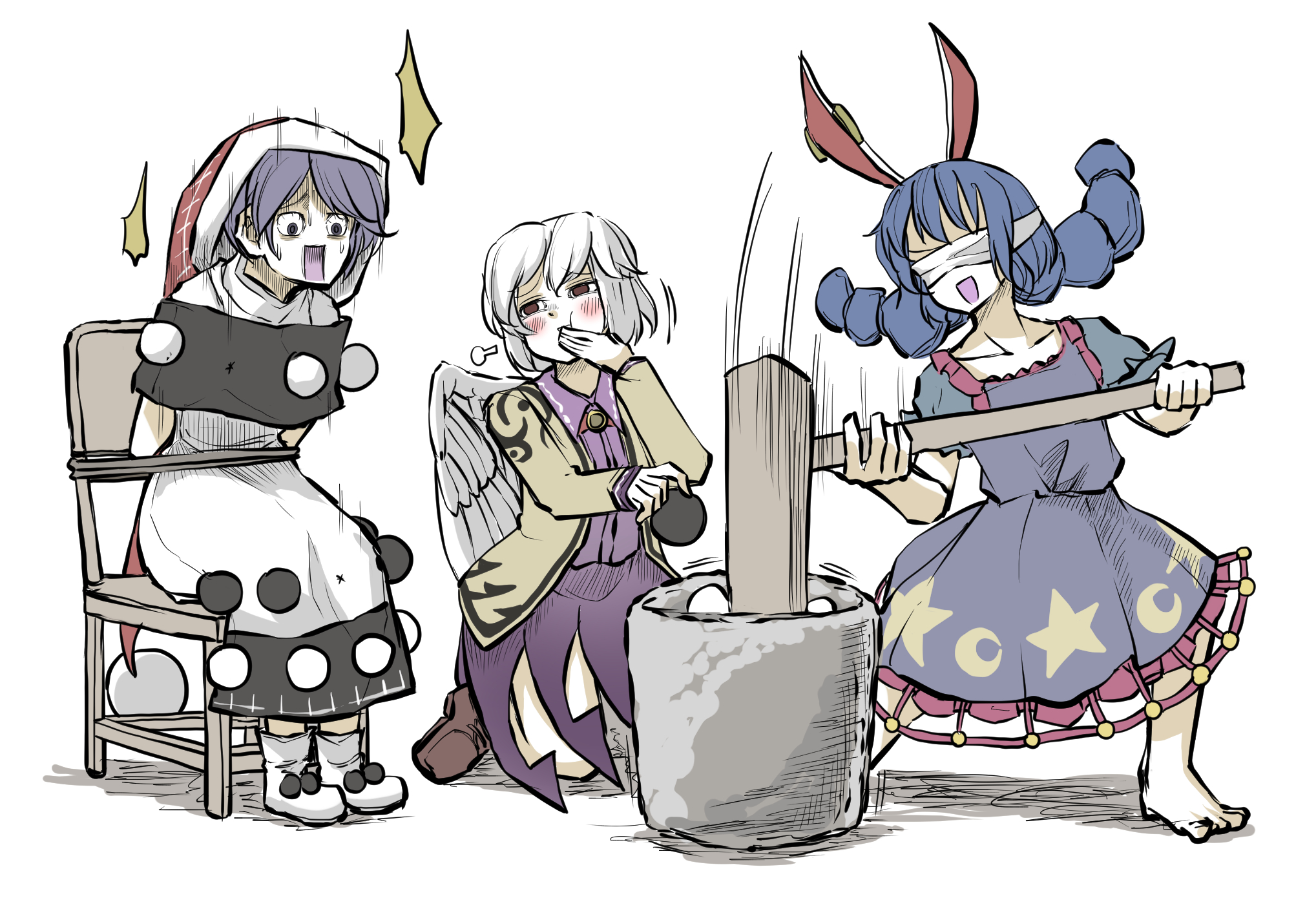 Doremy Sweet Touhou Sagume Kishin Seiran Touhou 2037x1393