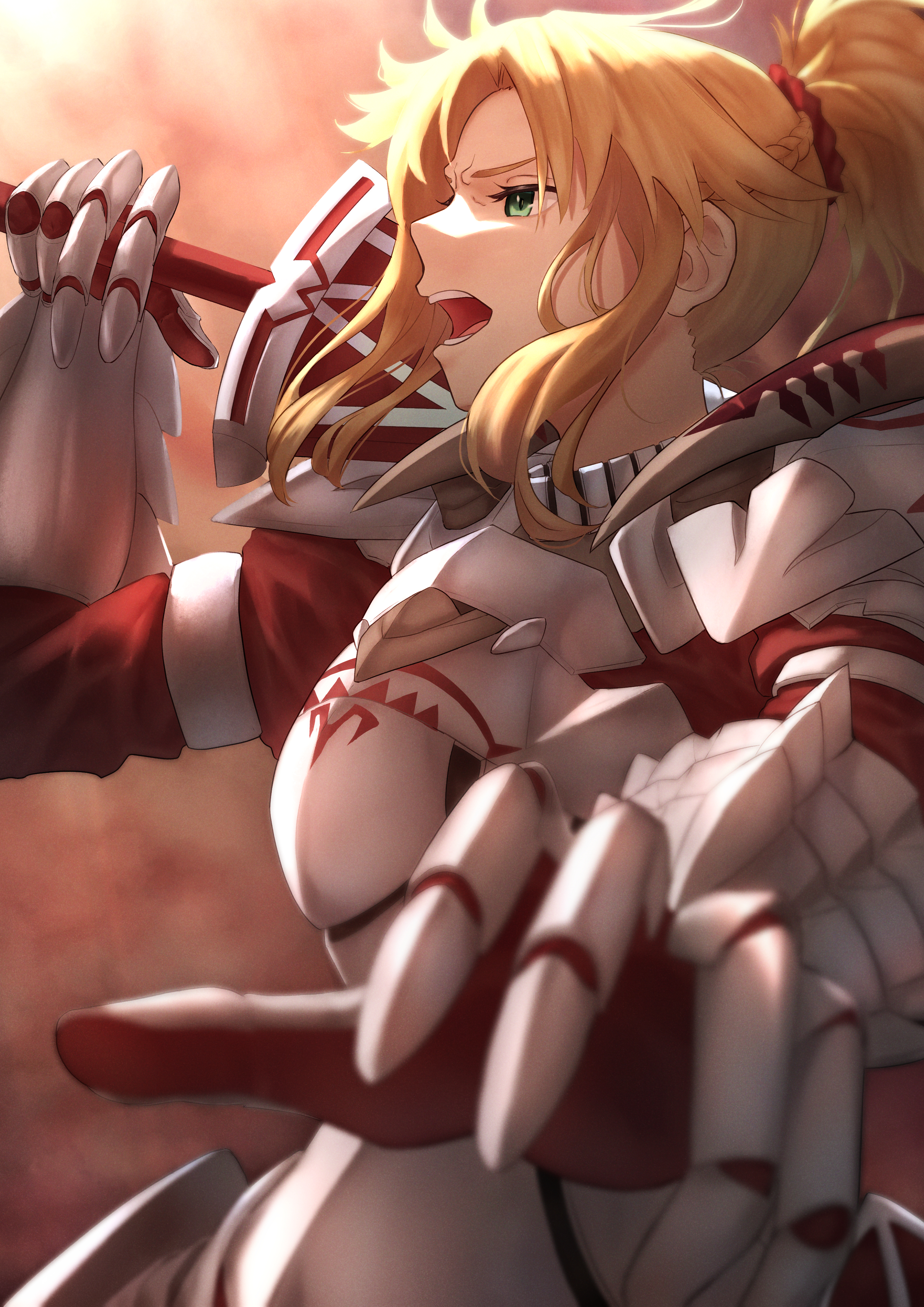 Anime Anime Girls Fate Series Fate Apocrypha Fate Grand Order Mordred Fate Apocrypha Ponytail Long H 2894x4093