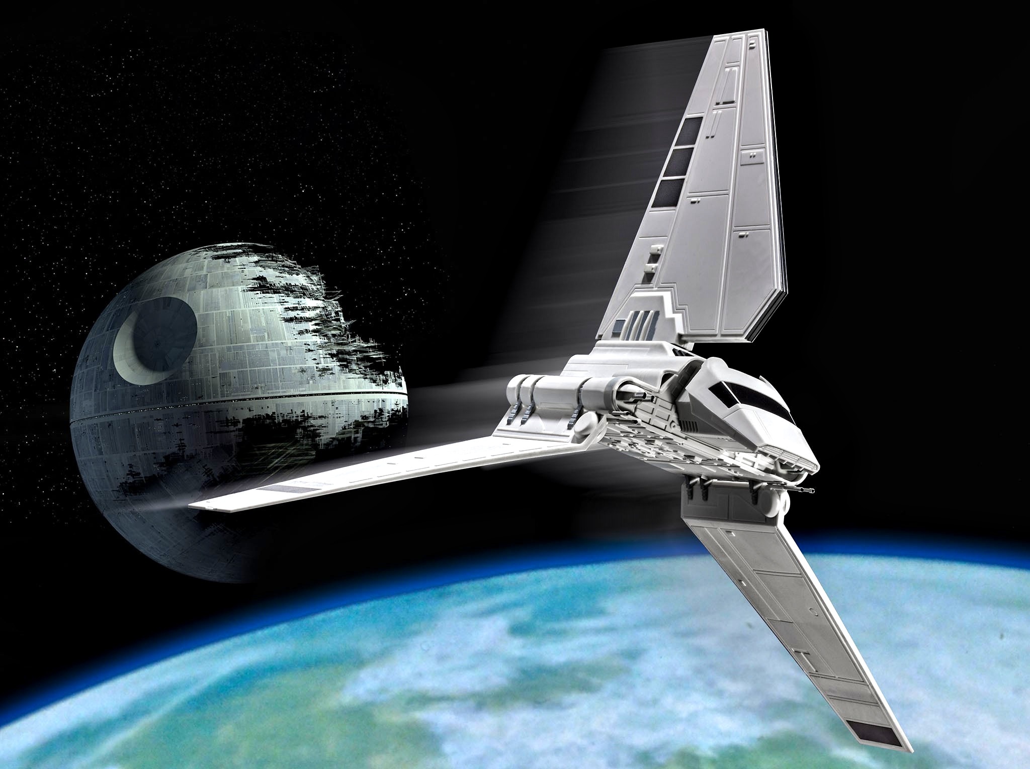 Spaceship Death Star 2048x1530