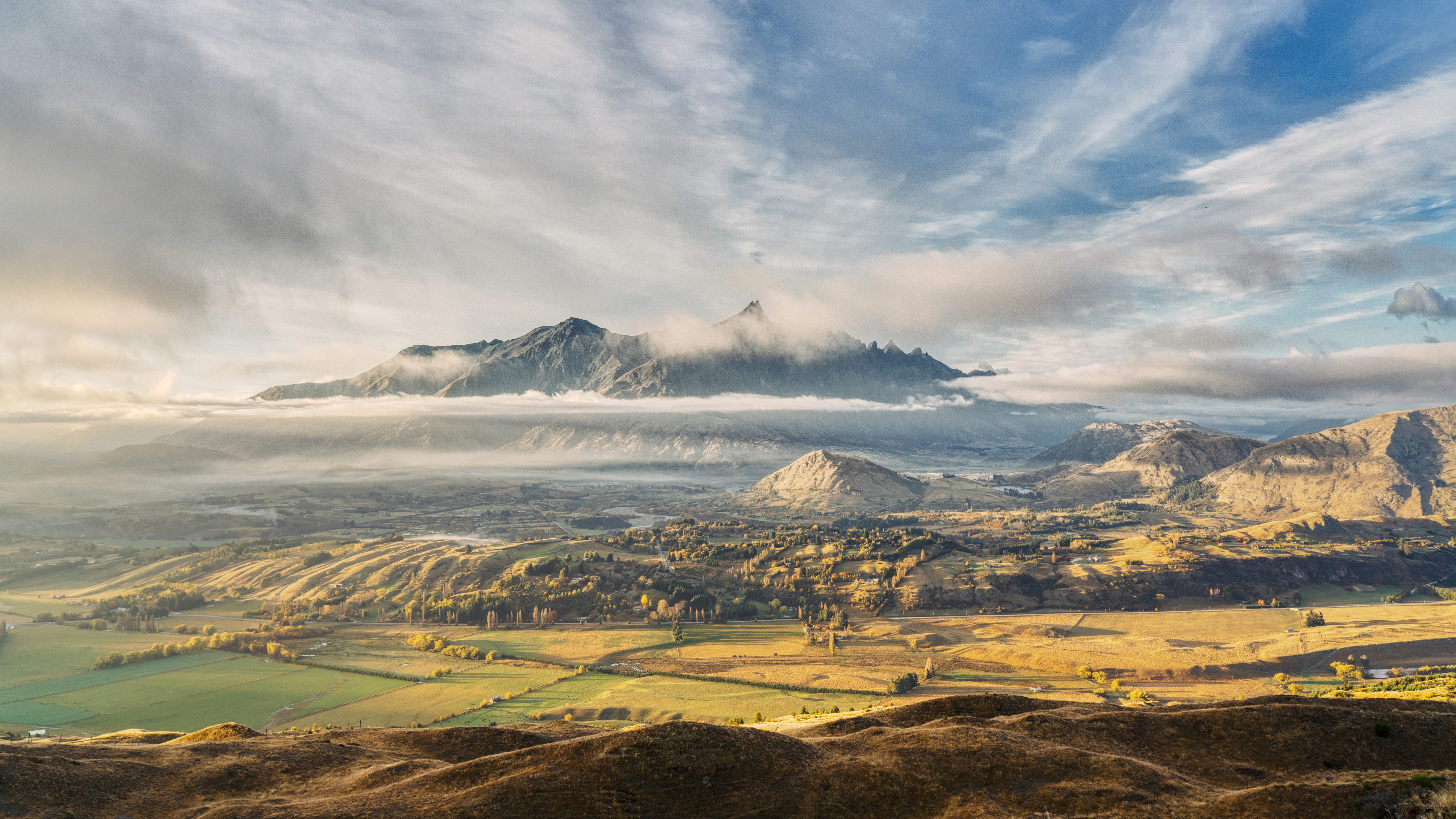 Trey Ratcliff Photography New Zealand Queenstown Mountains Clouds Sky Landscape 7680x4320