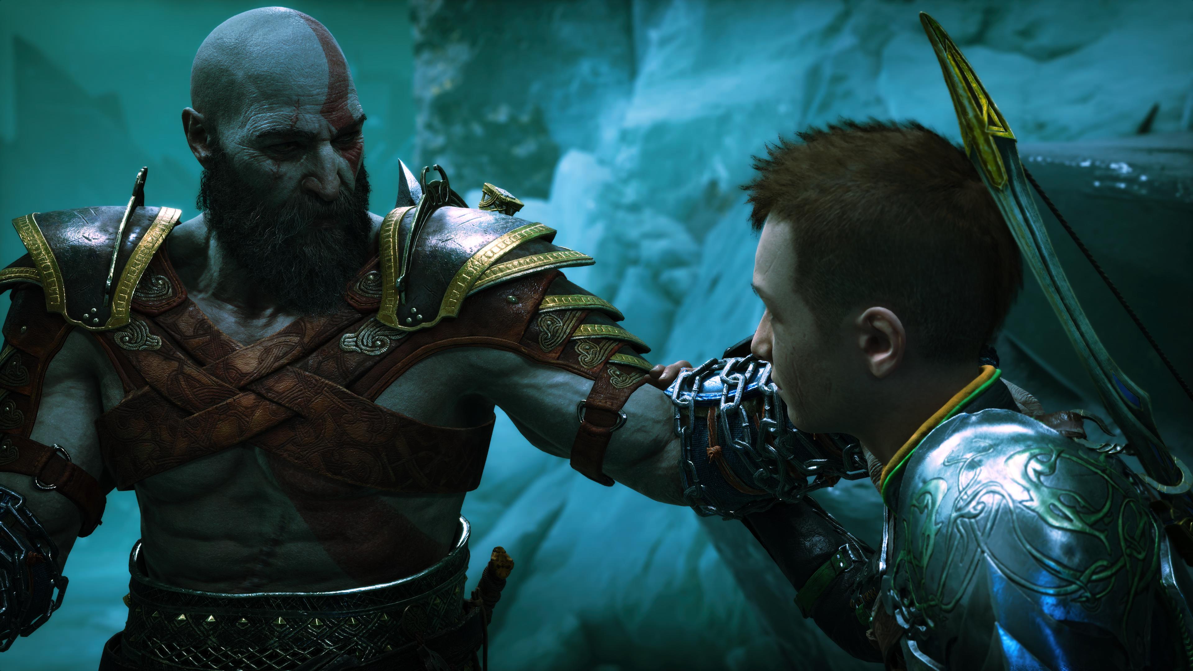 God Of War God Of War Ragnarok Atreus Loki Kratos Video Games Video Game Characters Sparta Norse Myt 3840x2160