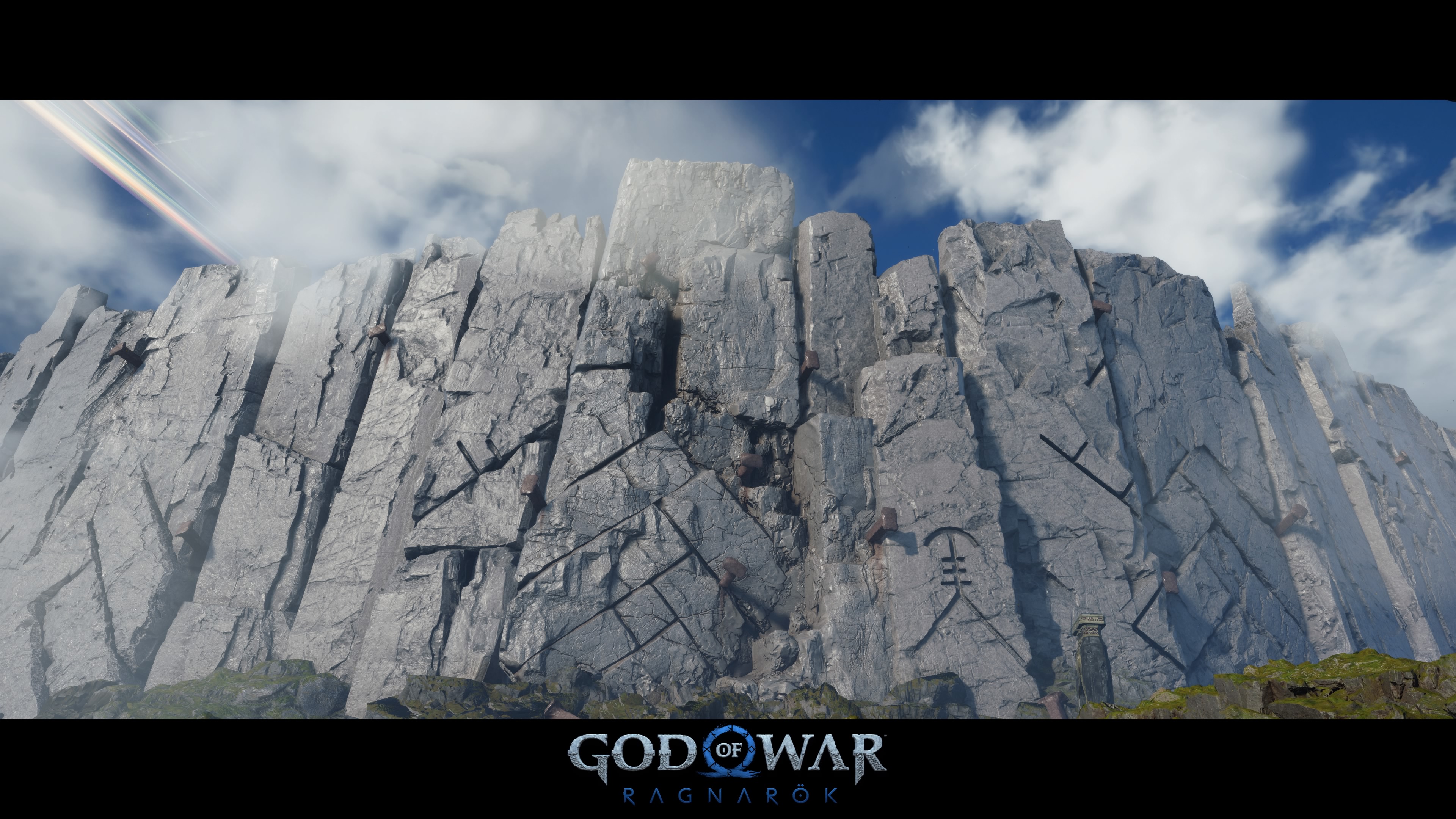 God Of War Ragnarok Kratos Video Games Santa Monica Studio CGi Video Game Art Sky Clouds Screen Shot 3840x2160