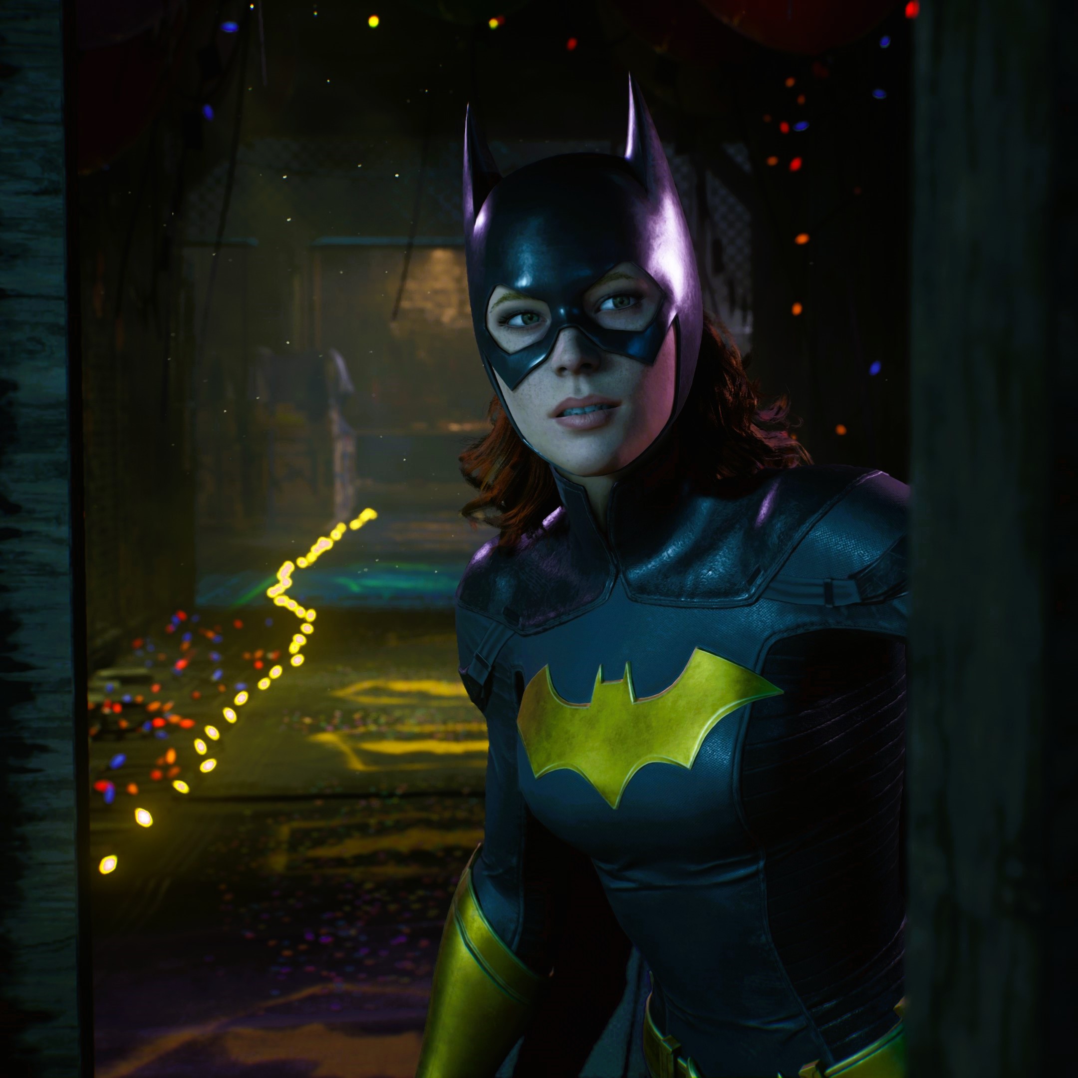Batgirl Gotham Knights Tight Clothing Redhead Mask 2160x2160