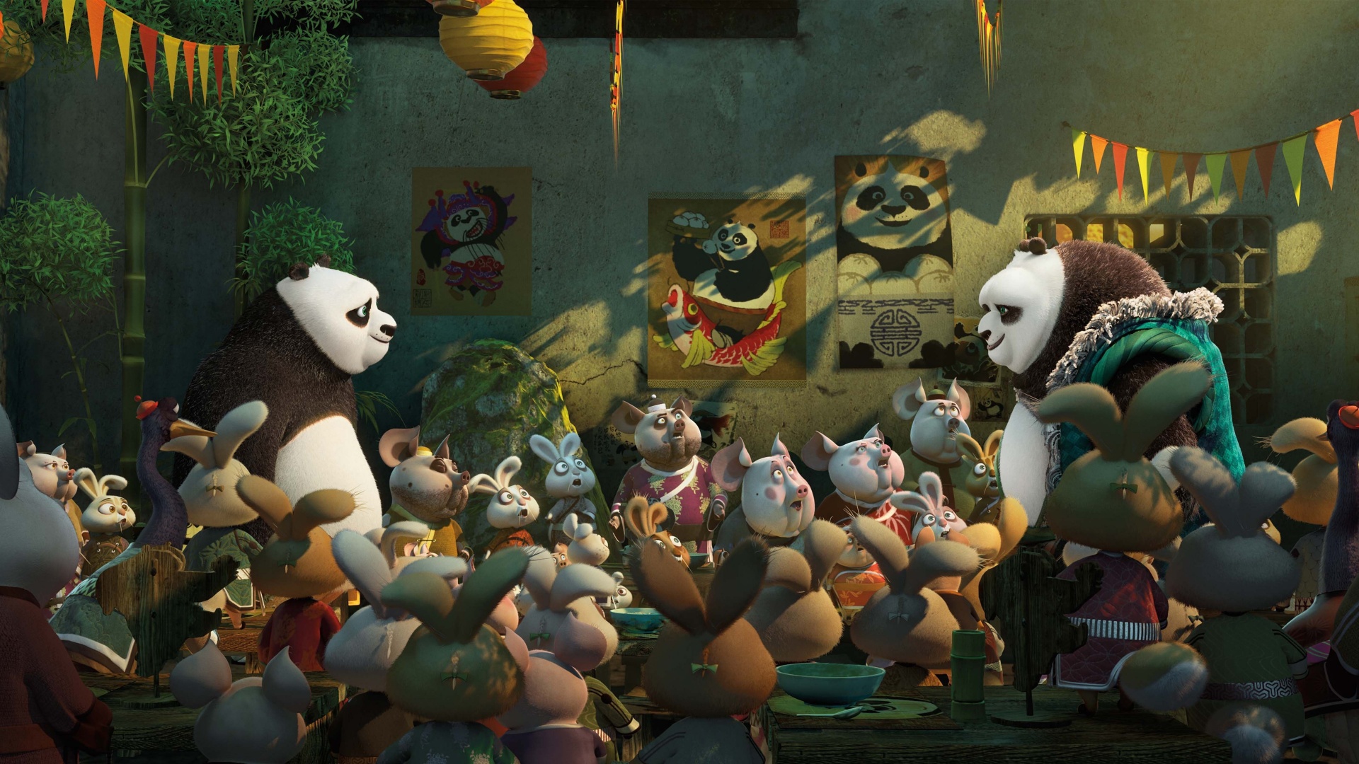 Kung Fu Panda Panda Animals 3D CGi Movies Anthro 1920x1080