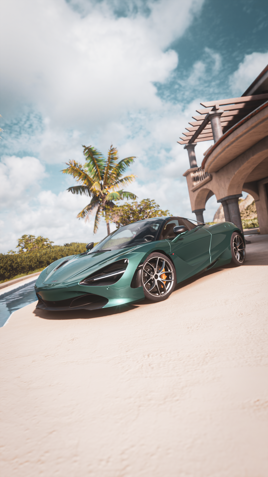 Forza Horizon 5 McLaren 720S Video Game Art Car Video Games 1080x1920
