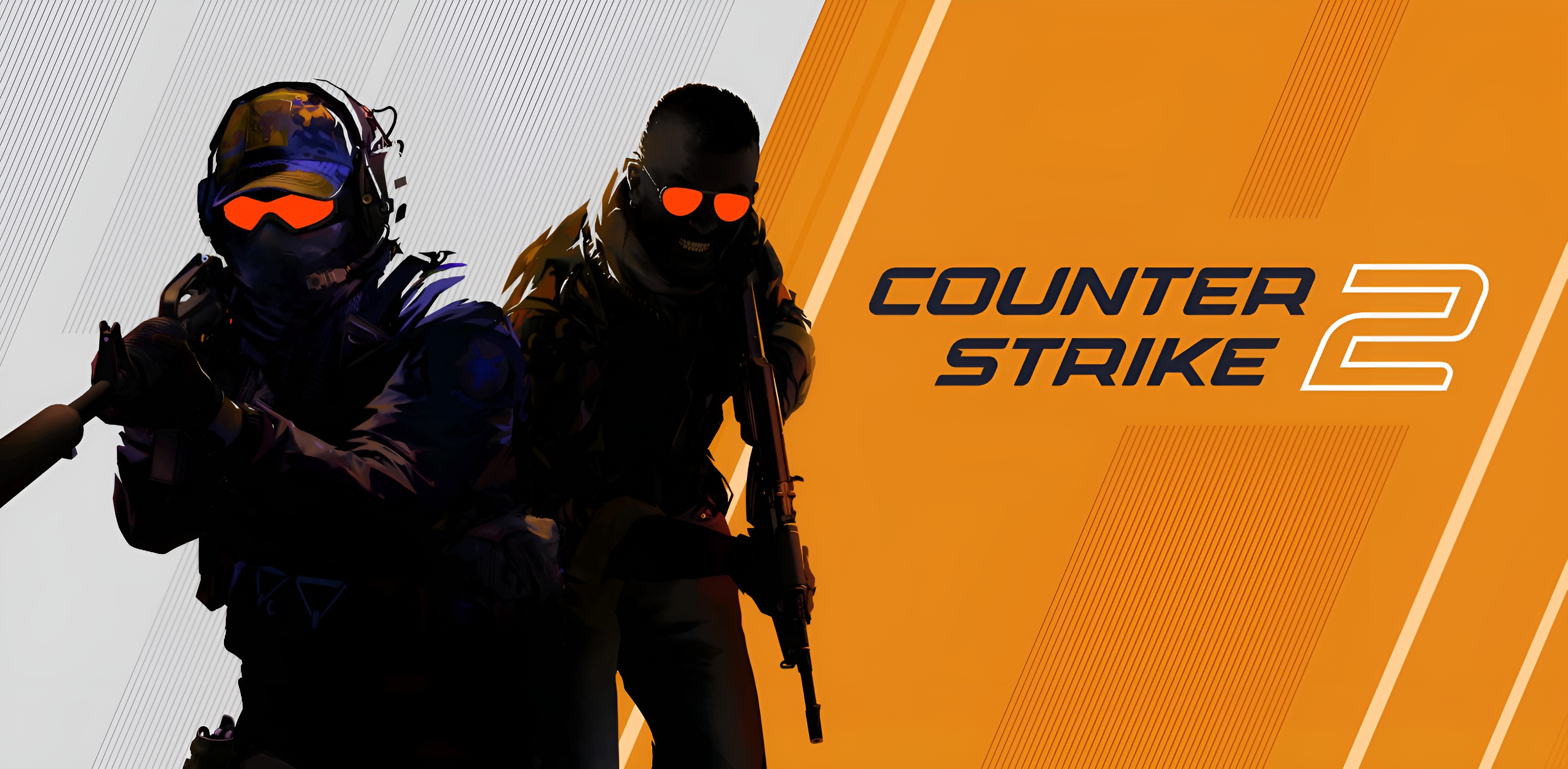 Valve Counter Strike 2 Rifles SWAT Video Game Art Video Games Gun Uniform Hat Sunglasses 3514x1724
