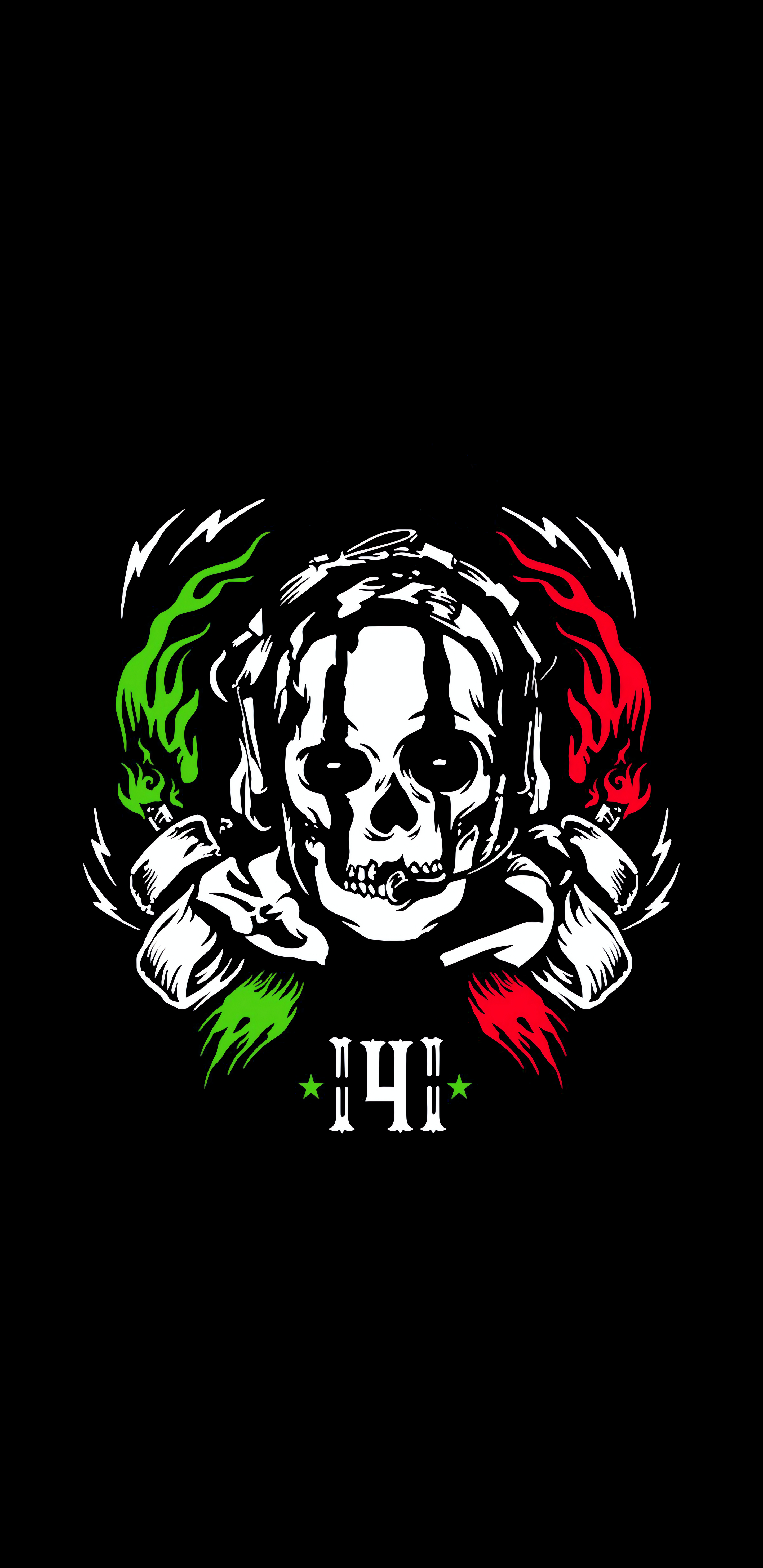 Call Of Duty Ghost Mexico Skull Vertical Black Background Simple Background Minimalism Logo 2880x5920