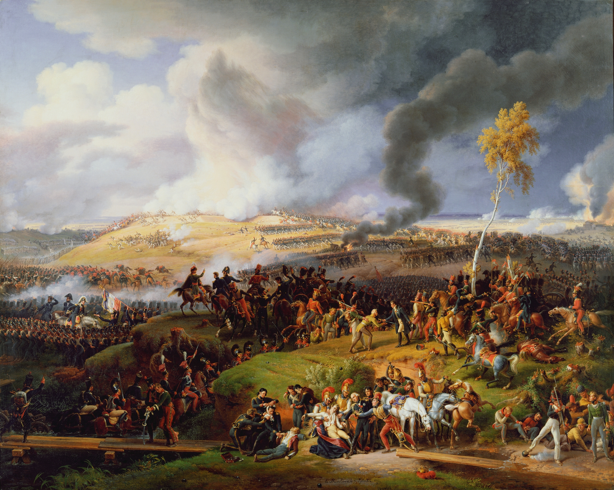 Battle Of Borodino Napoleonic Wars Artwork Louis Francois Lejeune French Army Crowd People Men 2000x1596