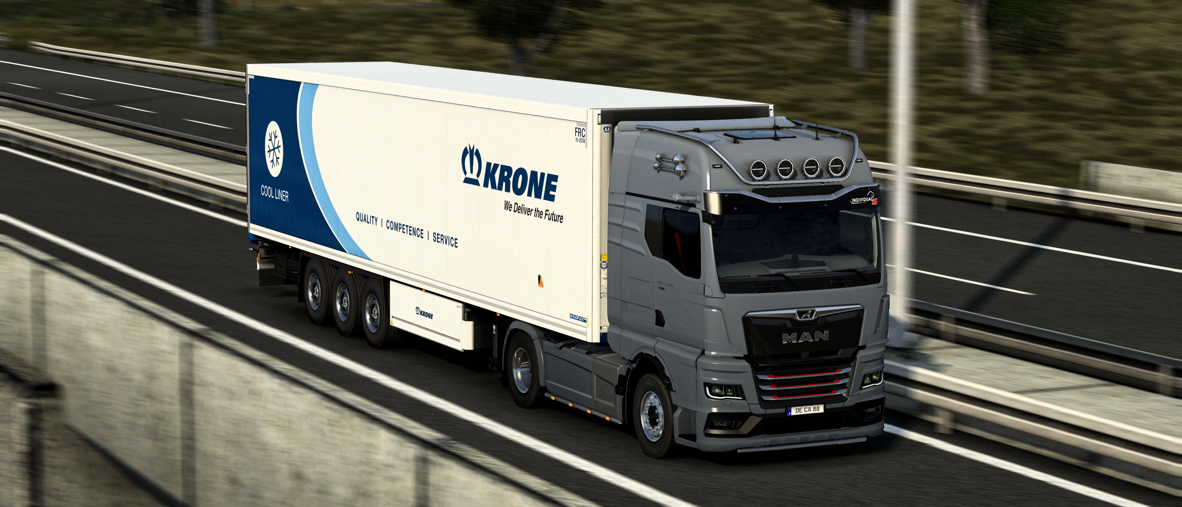 Euro Truck Simulator 2 MAN Company Truck Video Games CGi Road Vehicle 3840x1647