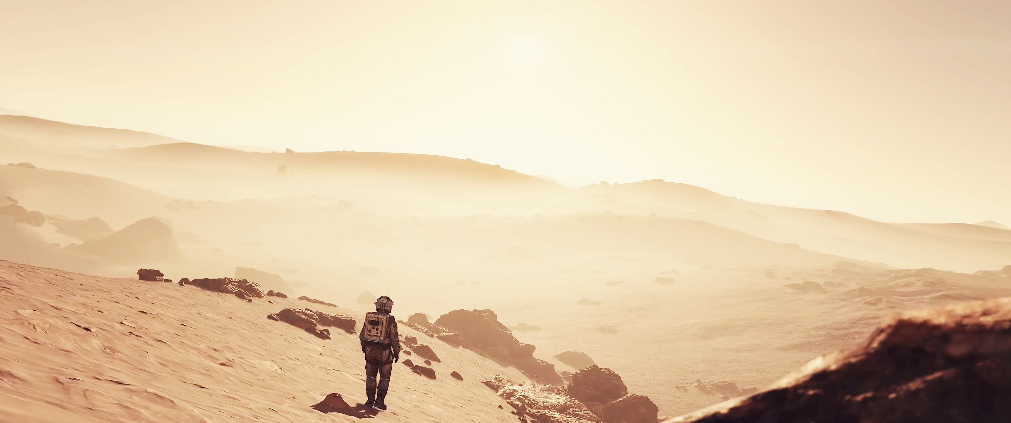 Starfield Bethesda Softworks Space Spacesuit Video Game Characters Desolate Desert Video Games Lands 3440x1440