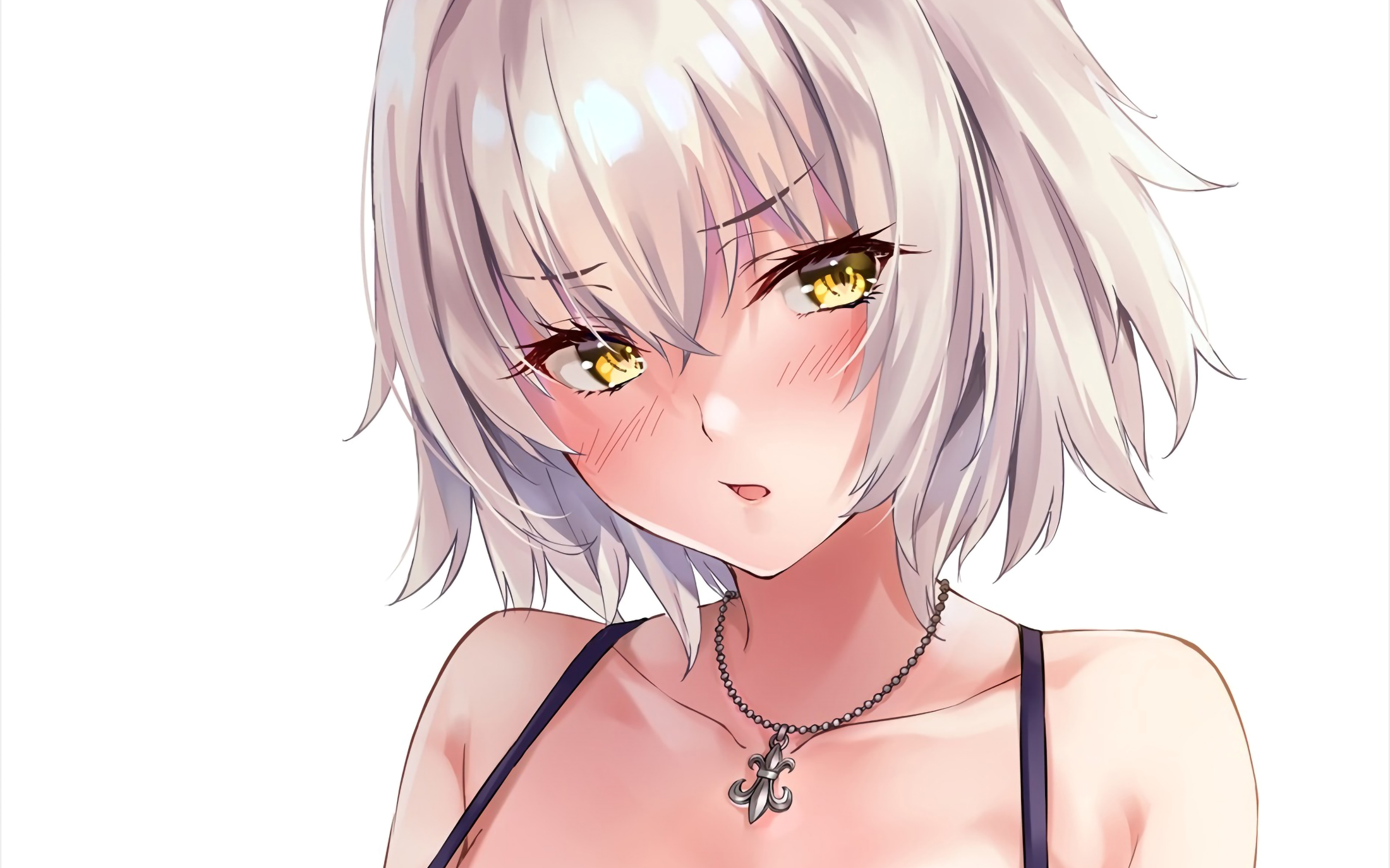 Jeanne D 039 Arc Alter Avenger Fate Grand Order Necklace Short Hair Yellow Eyes 2200x1375