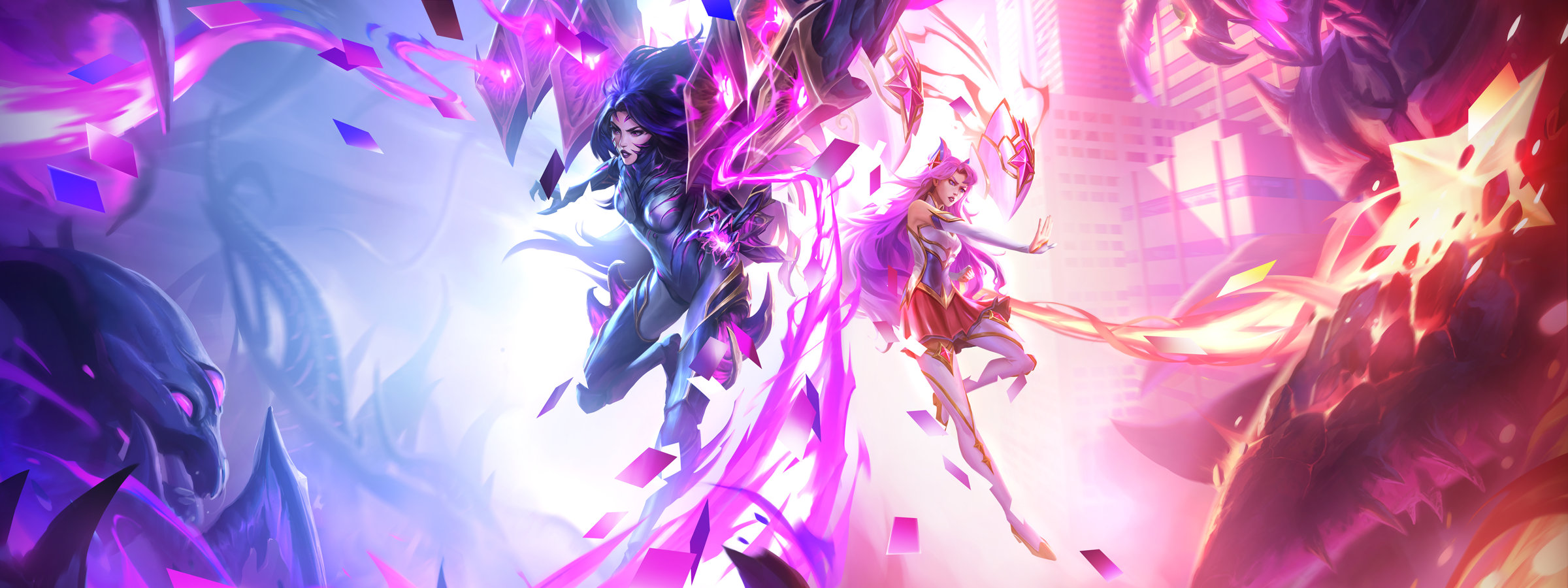 League Of Legends Star Guardian Video Games Video Game Art Video Game Characters 2400x900