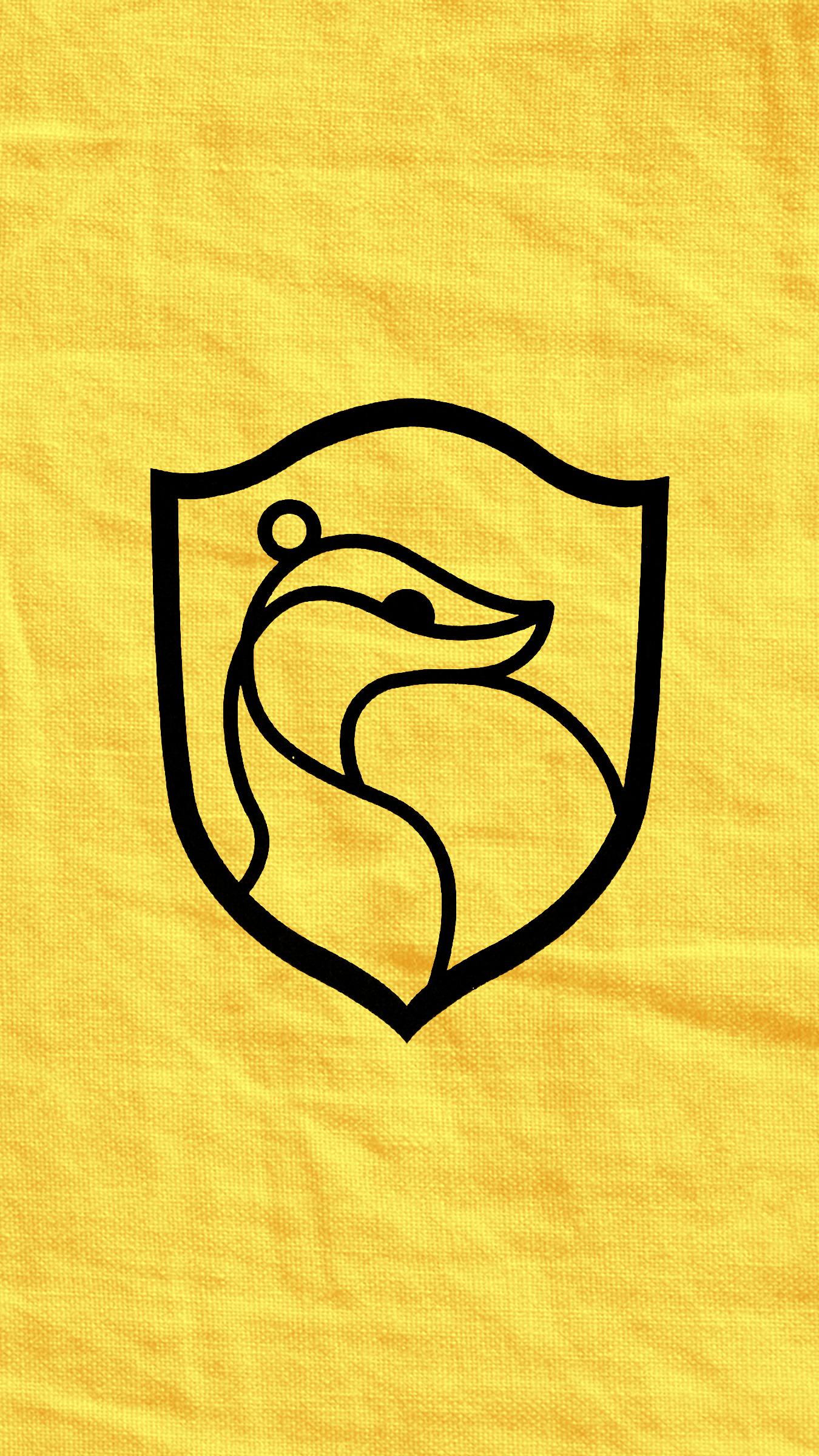 Harry Potter Hufflepuff Logo Simple Background Yellow Background 1350x2400