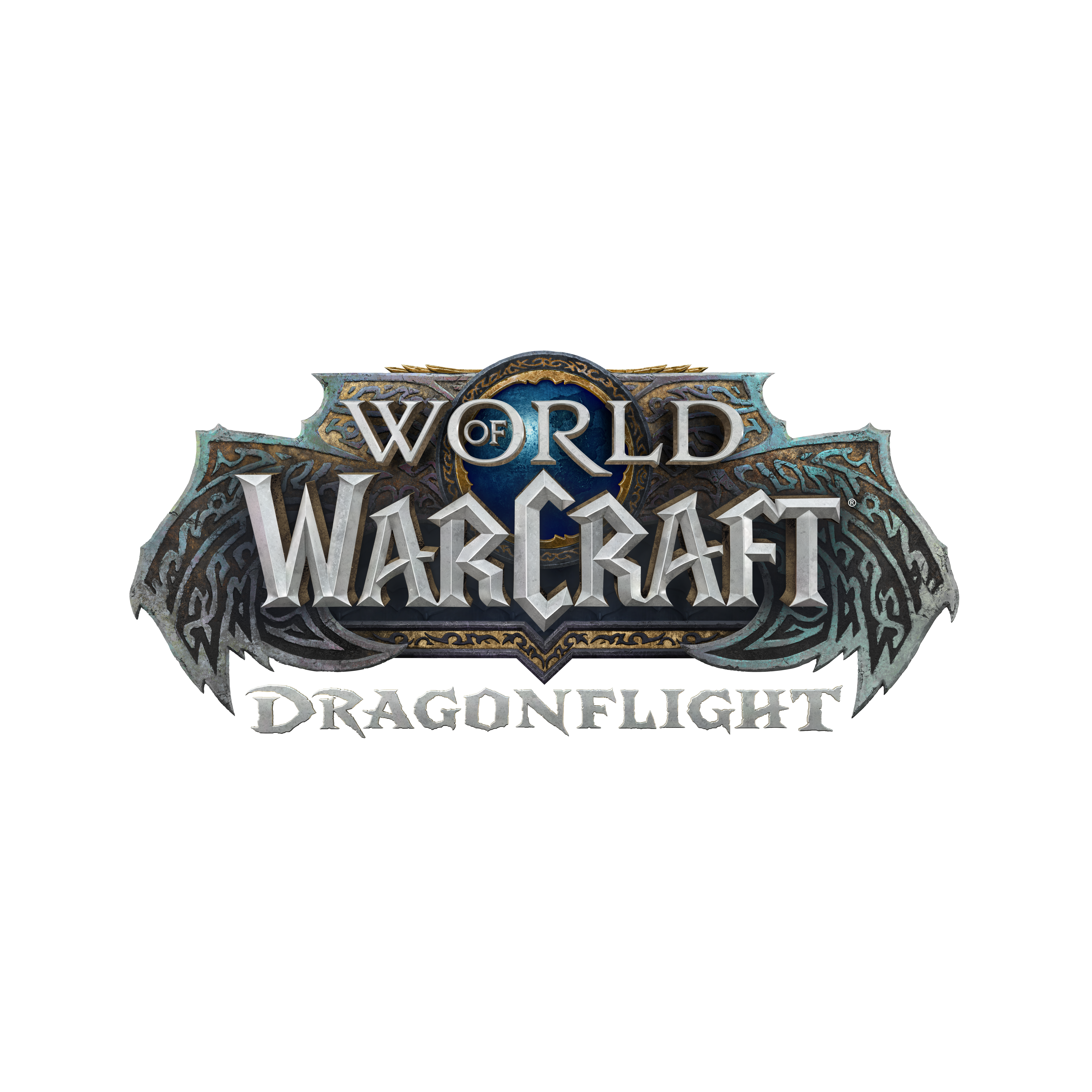 World Of Warcraft World Of Warcraft Dragonflight Logo Video Games Simple Background Minimalism 7680x7680