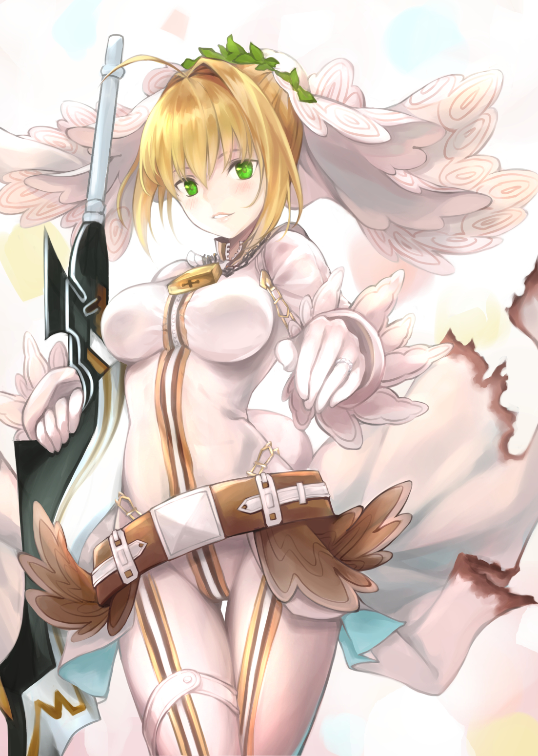 Anime Anime Girls Fate Series Fate Grand Order Fate Extra Fate Extra CCC Nero Claudius Saber Bride L 1103x1549