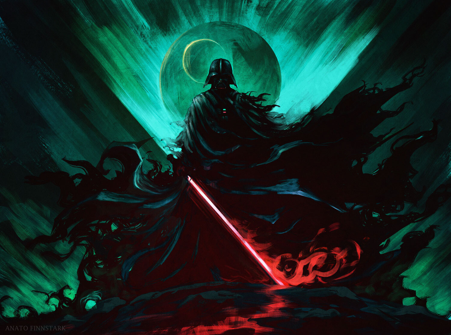 Star Wars Science Fiction Artwork Darth Vader Star Wars Villains Sith Anato Finnstark Watermarked 1500x1115
